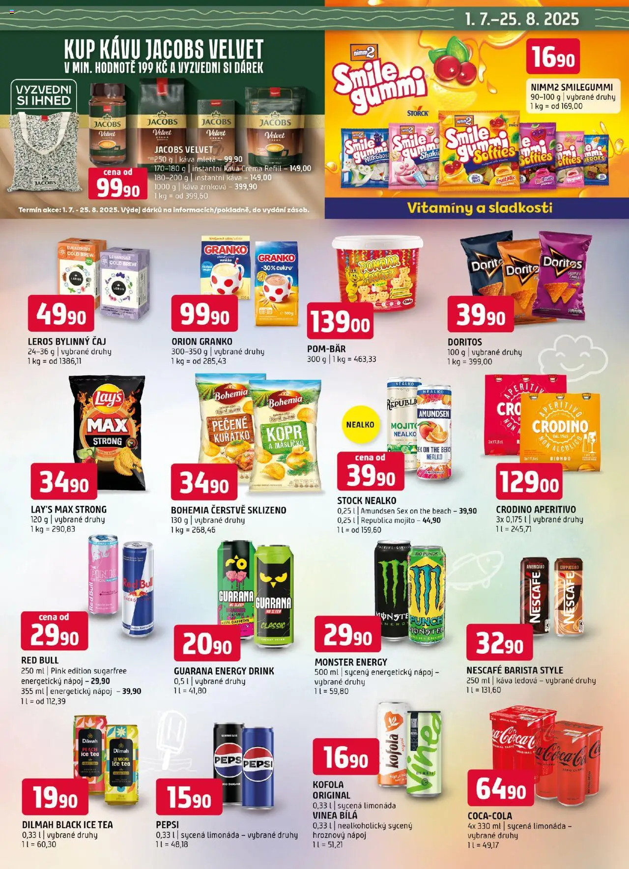 Terno leták - Letní speciál od 01.07.2025 | Strana: 5 | Produkty: Energetický nápoj, Vitamíny, Kofola, Lay's