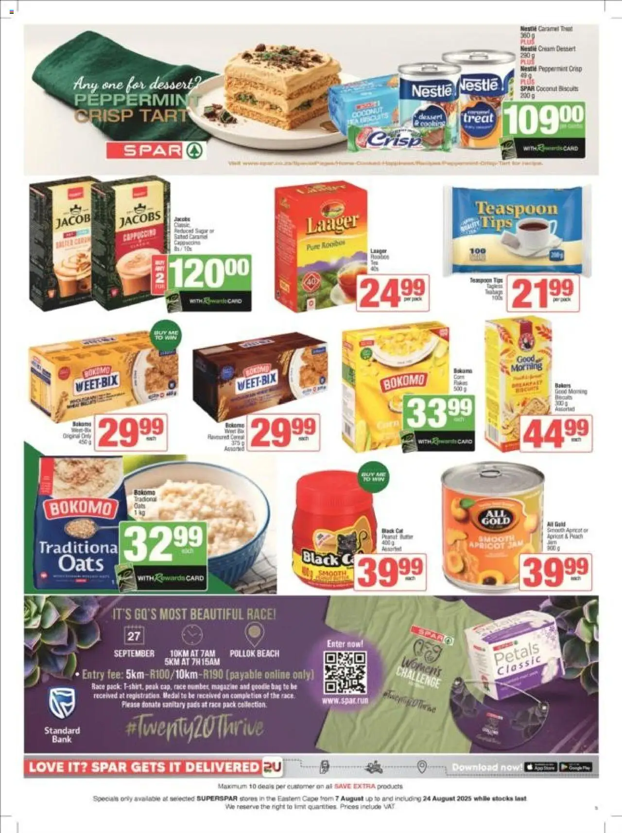 Superspar - Eastern Cape - Weekly Specials │ valid from 07.08.2025 | Page: 5 | Products: Jam, Oats, Biscuits, Tea