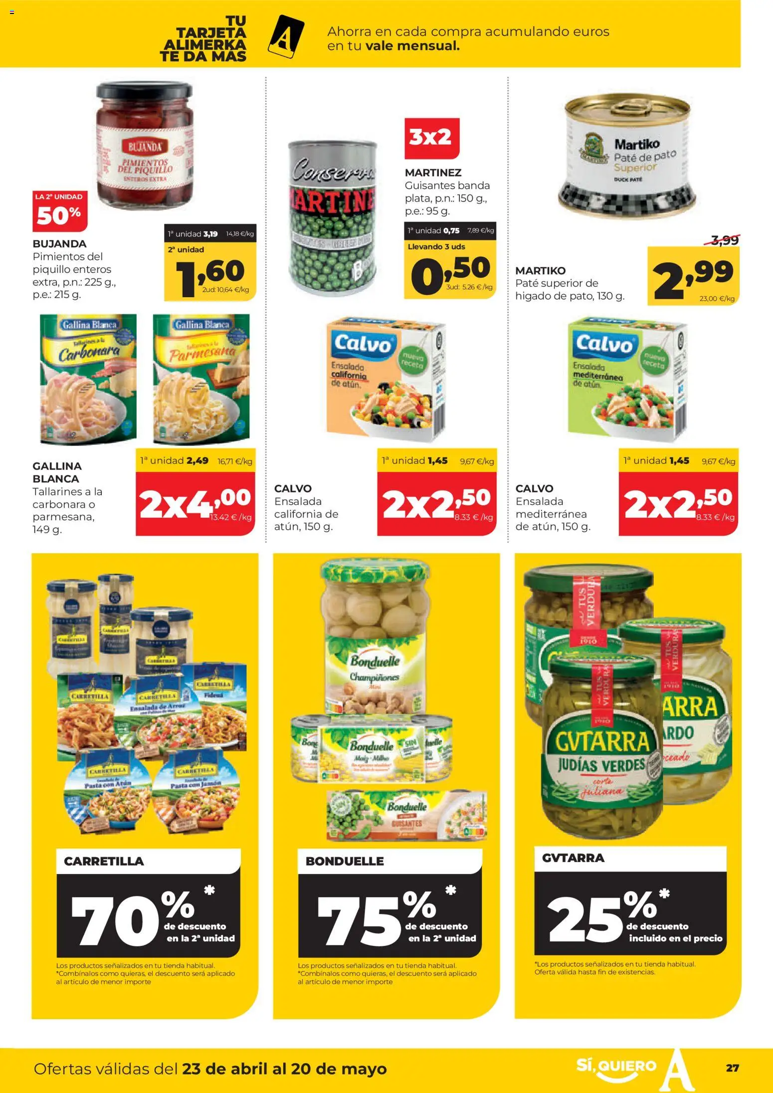 Alimerka folleto Asturias │ válido desde el 23.04.2026 | Página: 29 | Productos: Paté, Arroz, Té, Ensalada