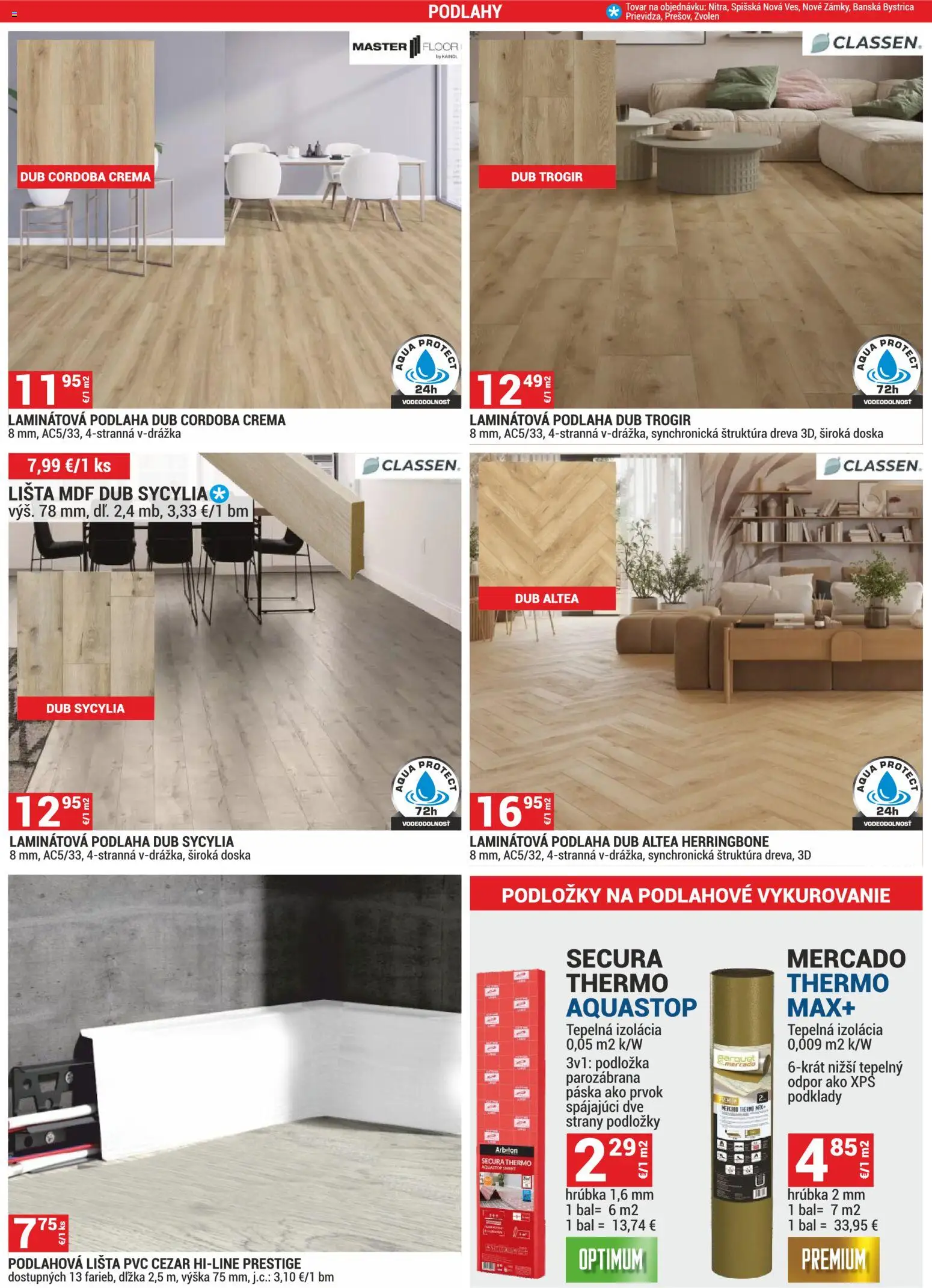 Nové Merkury Market akcie – leták je platný od 01.02.2026 | Strana: 23 | Produkty: Podlaha, Laminátová podlaha