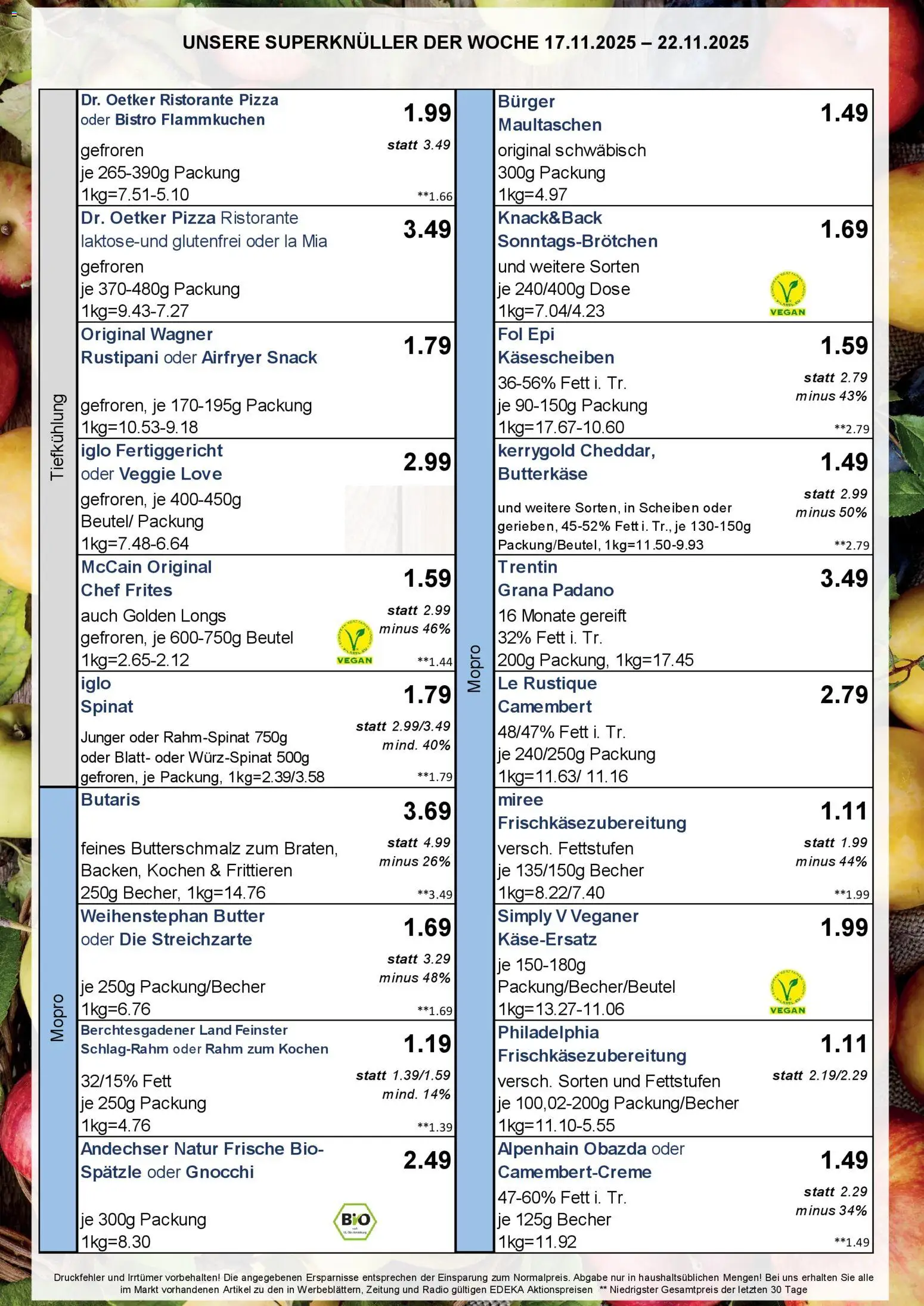 Simmel - Bayern – gültig ab 17.11.2025 | Seite: 5 | Produkte: Butterschmalz, Philadelphia, McCain, Radio