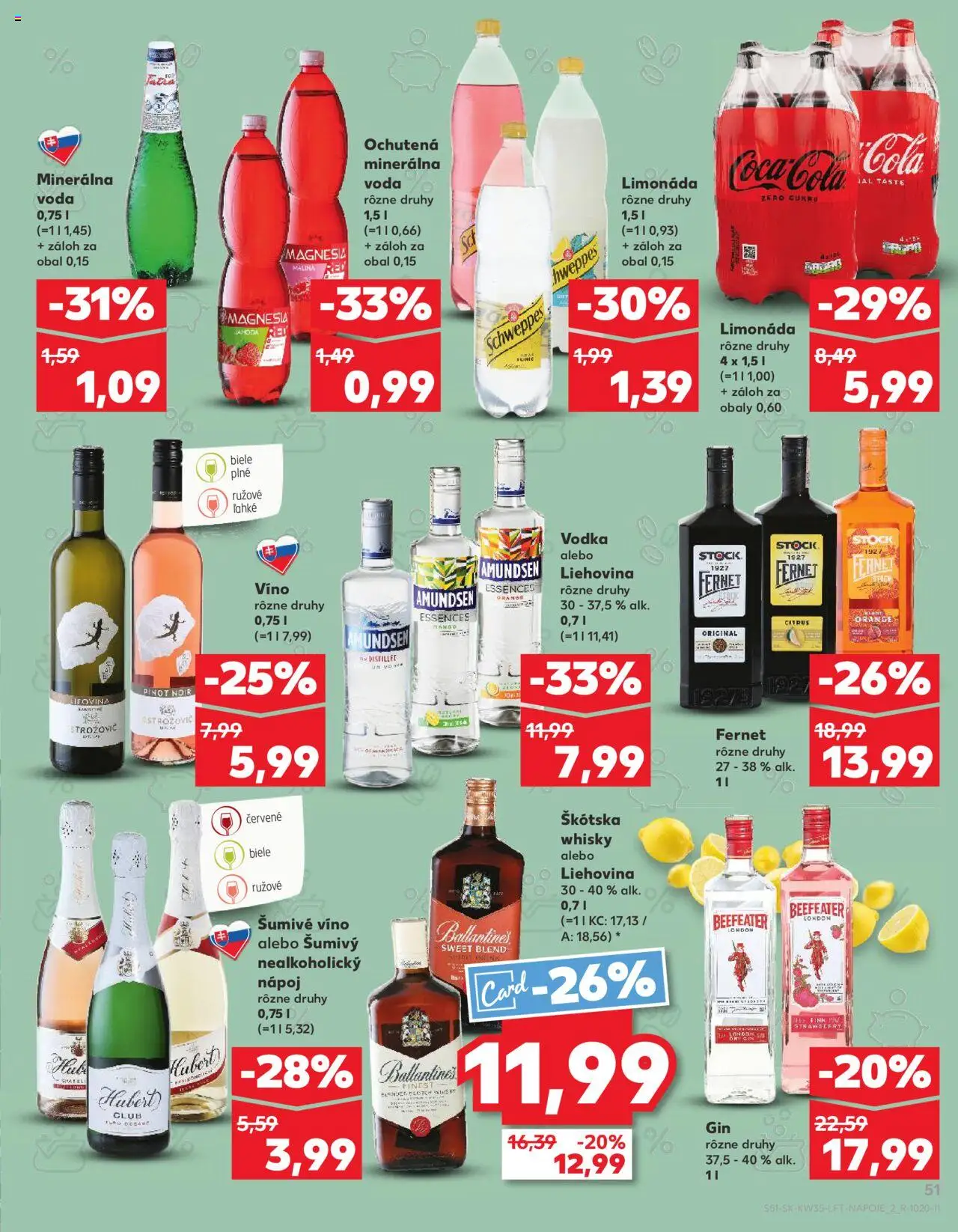 Kaufland SK akciós ujság - amely érvényes a következő dátumtól: 28.08.2025 | Oldal: 51 | Termékek: Cola, Vodka, Whisky, Mangó