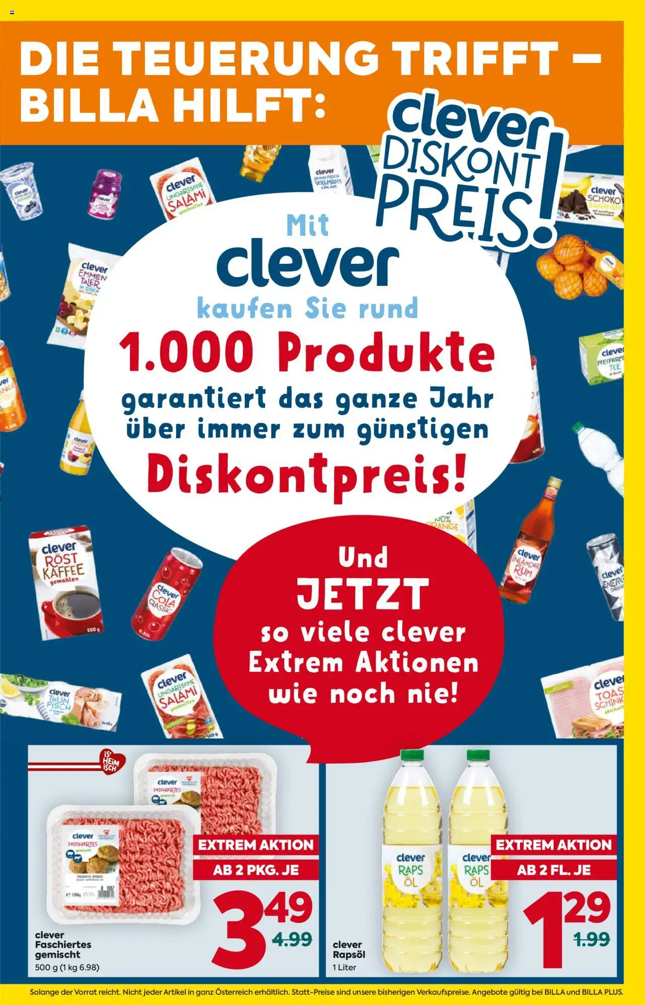 Billa Flugblatt - Kärnten gültig ab 16.10.2025 | Seite: 3 | Produkte: Kaffee, Salami, Bananen, Fisch