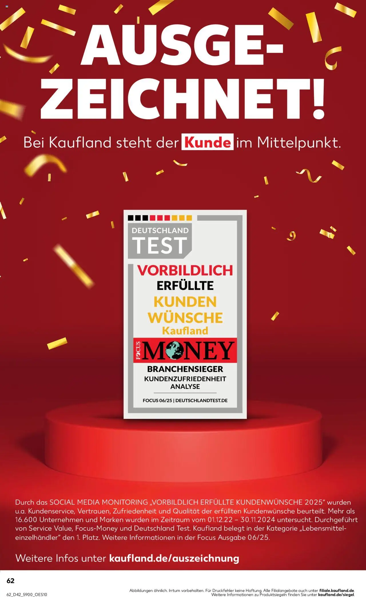 Kaufland prospekt Frankfurt (Oder)	 – gültig ab 16.10.2025 | Seite: 62