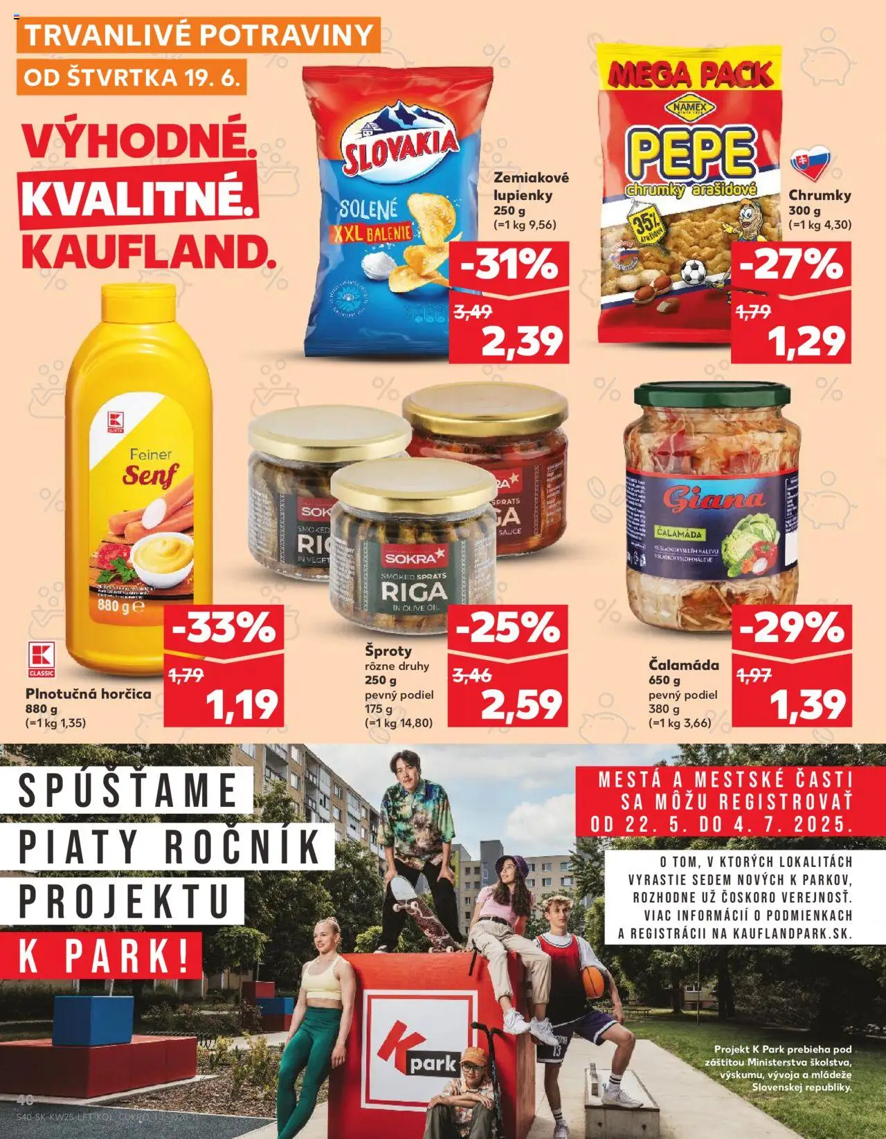 Nové Kaufland akcie – leták je platný od 19.06.2025 | Strana: 40