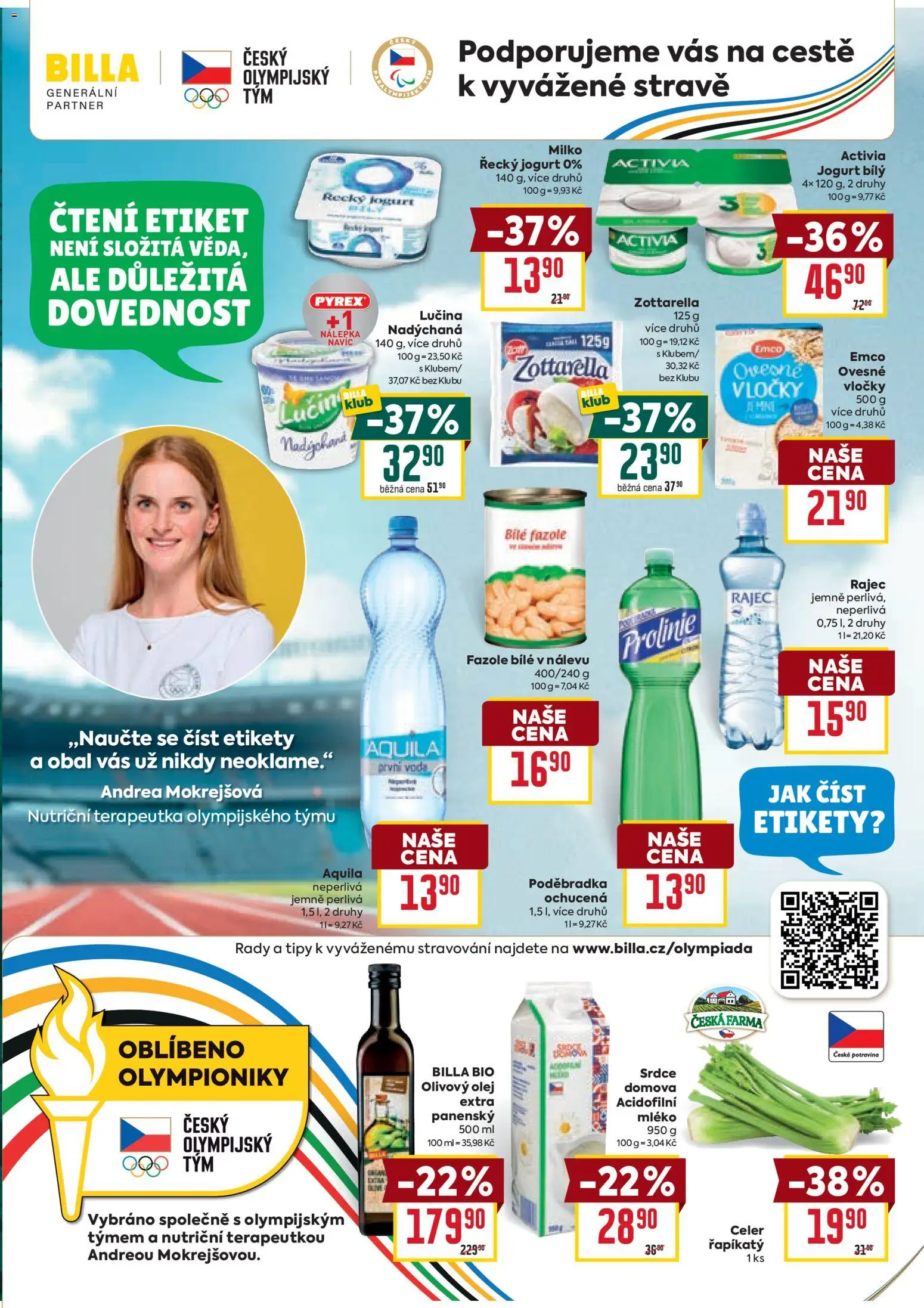 Billa Velký leták od 26.11.2025 | Strana: 13 | Produkty: Řecký jogurt, Poděbradka, Celer, Prolinie