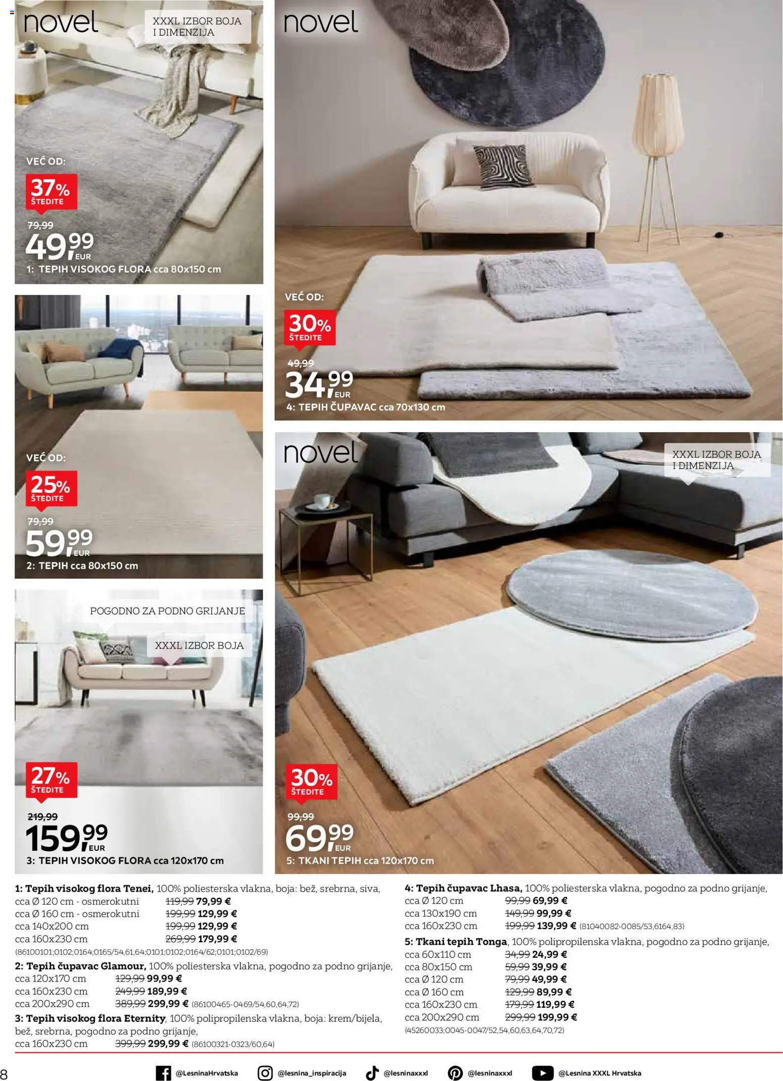 Lesnina katalog | vrijedi od 23.01.2026 | Stranica: 8 | Proizvodi: Tepih