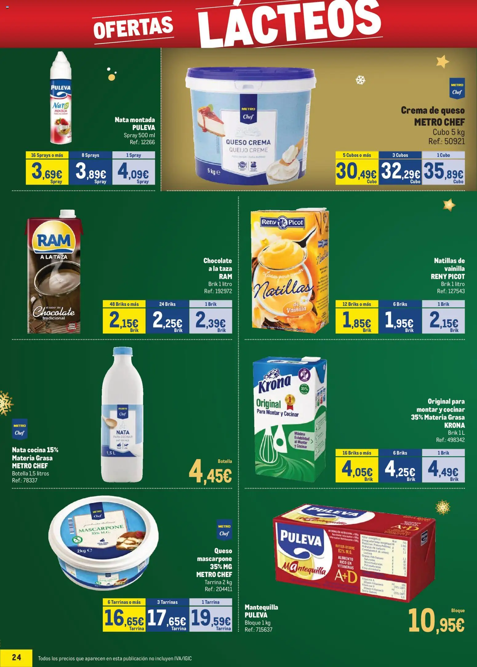 Makro - Precios Centro │ válido desde el 24.11.2025 | Página: 24 | Productos: Queso, Chocolate, Cocina, Συσκευή ροής