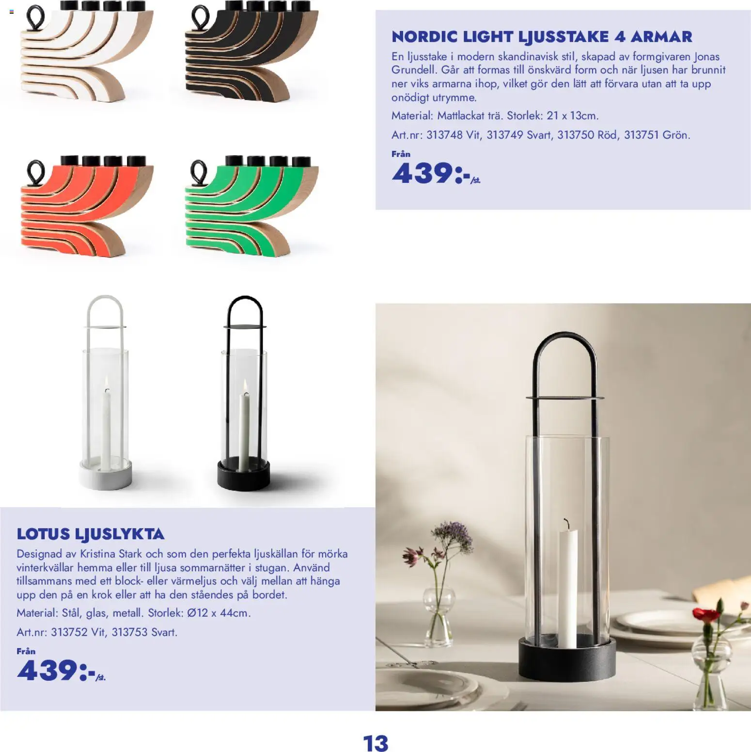 Lyreco reklamblad aktuell från 15.12.2025 | Sida: 13 | Produkter: Värmeljus