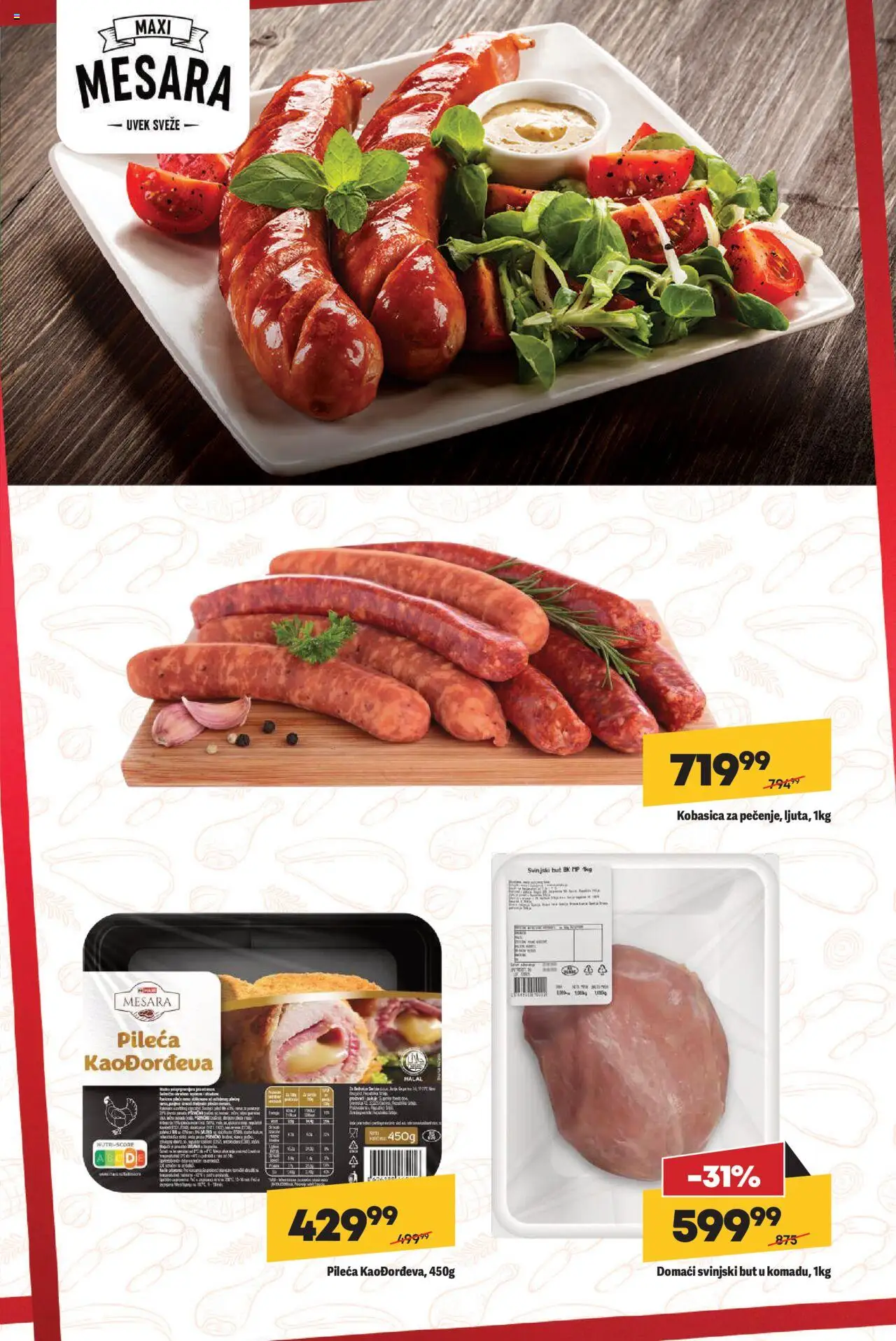 Maxi katalog - važi od 16.10.2025 | Strana: 9 | Proizvode: Svinjski but, Kobasica