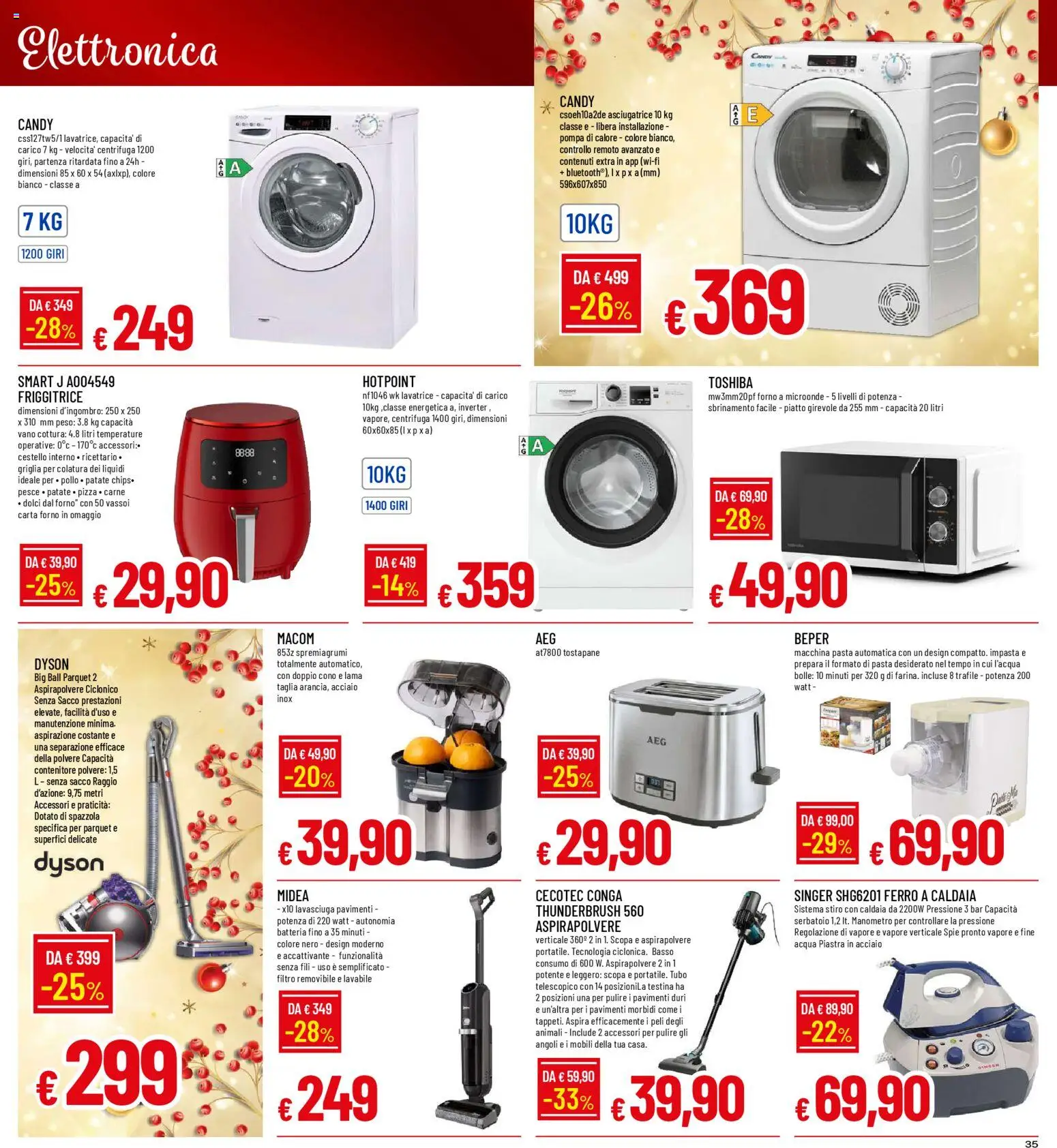 Volantino Galassia del 15.12.2025 | Pagina: 35 | Prodotti: Microonde, Pasta, Scopa, Tostapane