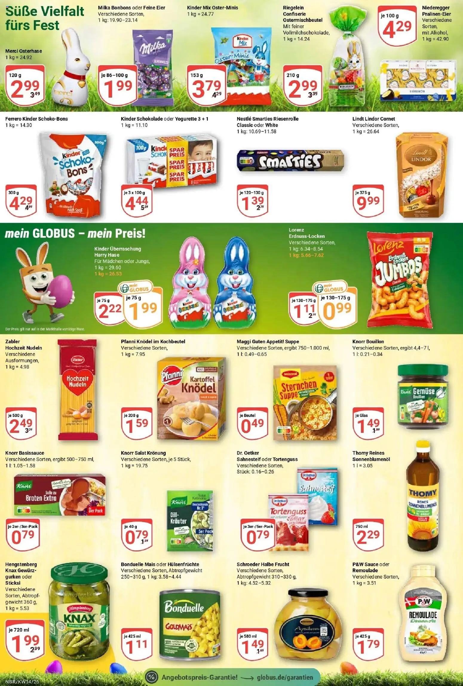 Globus prospekt Neubrandenburg	 – gültig ab 30.03.2026 | Seite: 18 | Produkte: Maggi, Smarties, Knorr, Salat