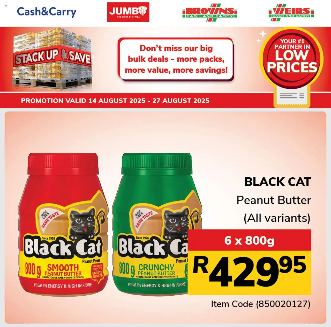 Jumbo Stack Up & Save Pantry │ valid from 14.08.2025 | Page: 4 | Products: Butter, Peanut butter