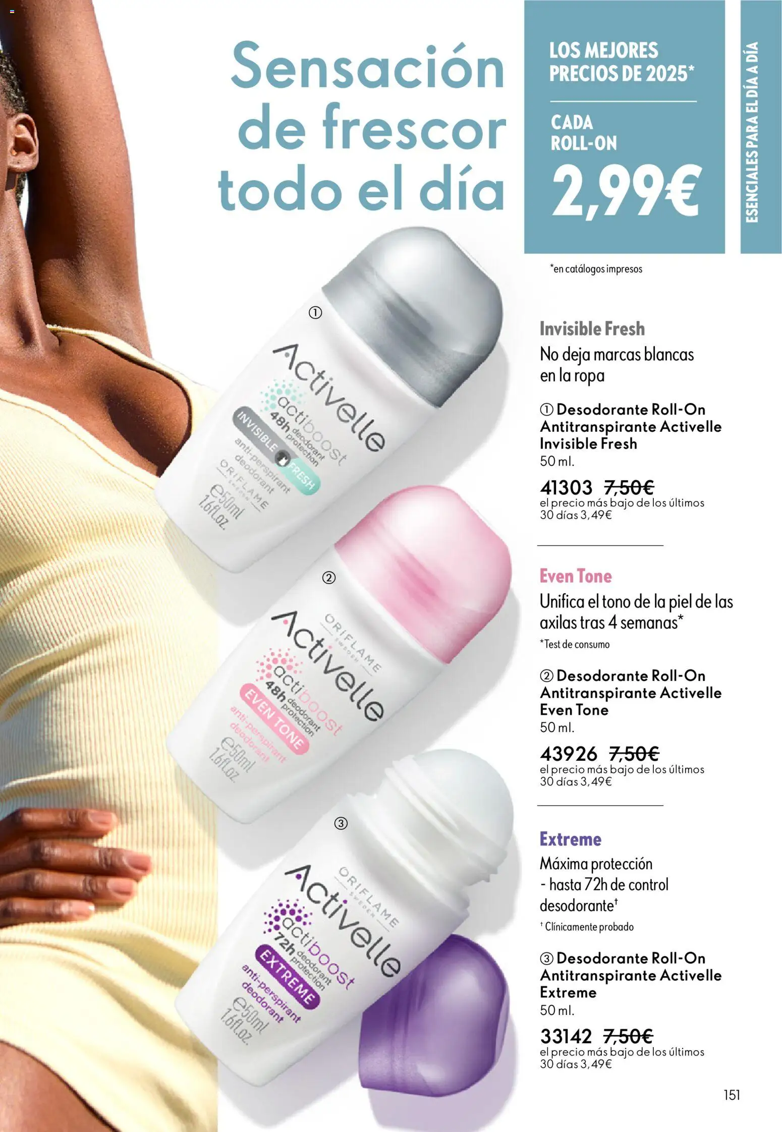 Oriflame - Catálogo Campaña 1 │ válido desde el 31.12.2025 | Página: 151 | Productos: Desodorante, Antitranspirante, Ropa
