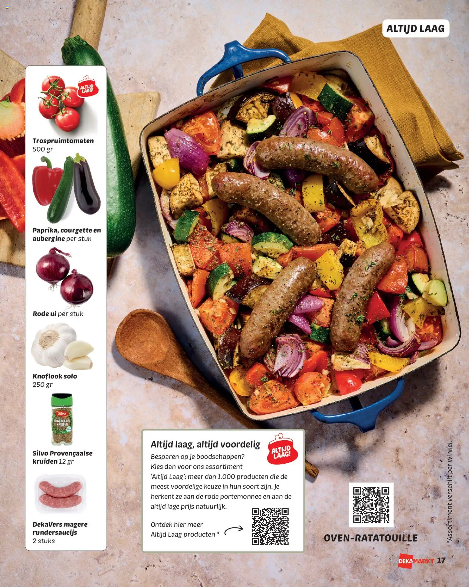 {H1} | Pagina: 17 | Producten: Ui, Courgette, Antipasti, Knoflook