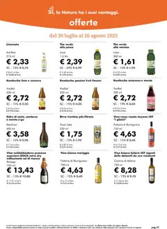 Volantino Natura Sì del 30.07.2025 | Pagina: 23