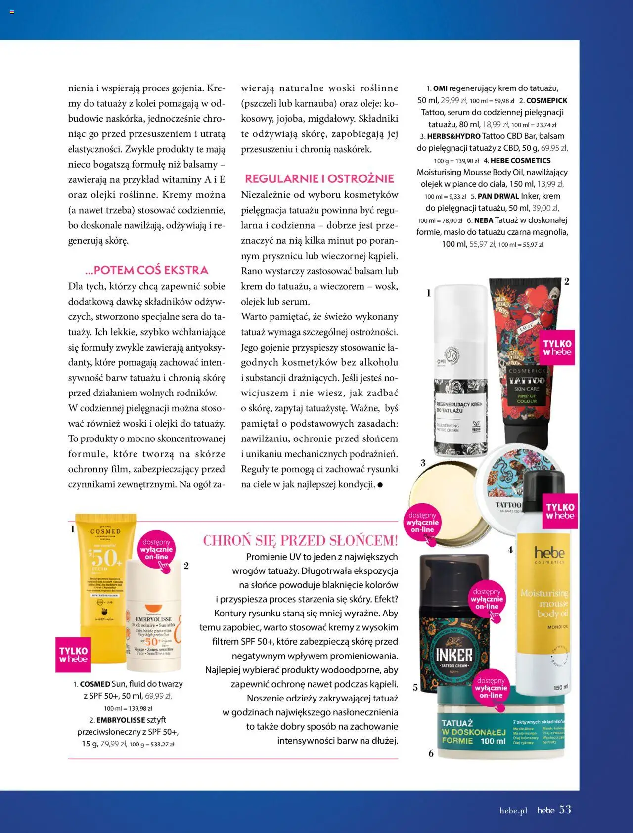 Hebe Gazetka - Magazyn od 01.05.2025 | Strona: 53 | Produkty: Mango, Masło, Body, Krem