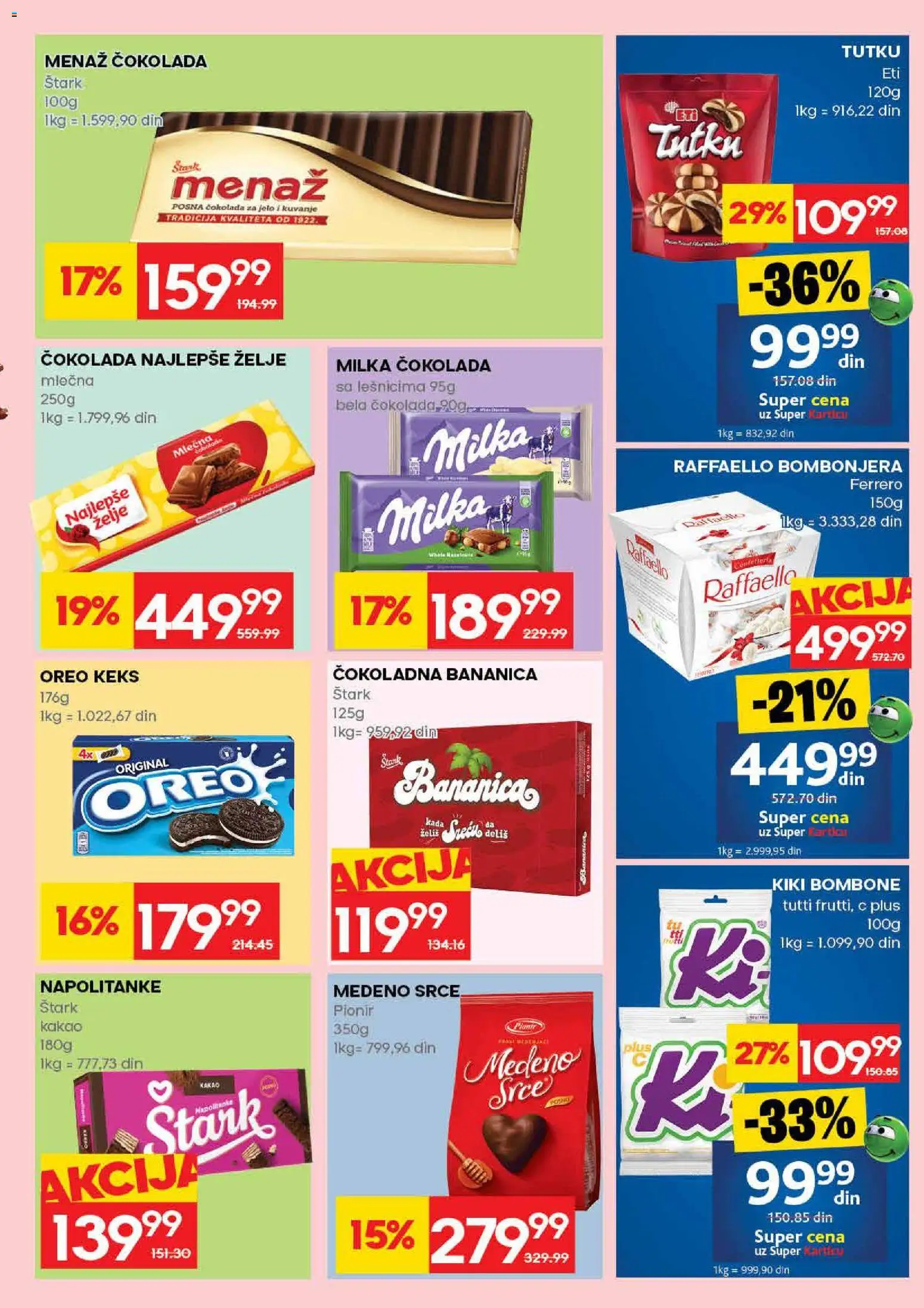 Roda katalog - važi od 09.04.2026 | Strana: 23 | Proizvode: Bombone, Oreo, Čokolada, Ferrero