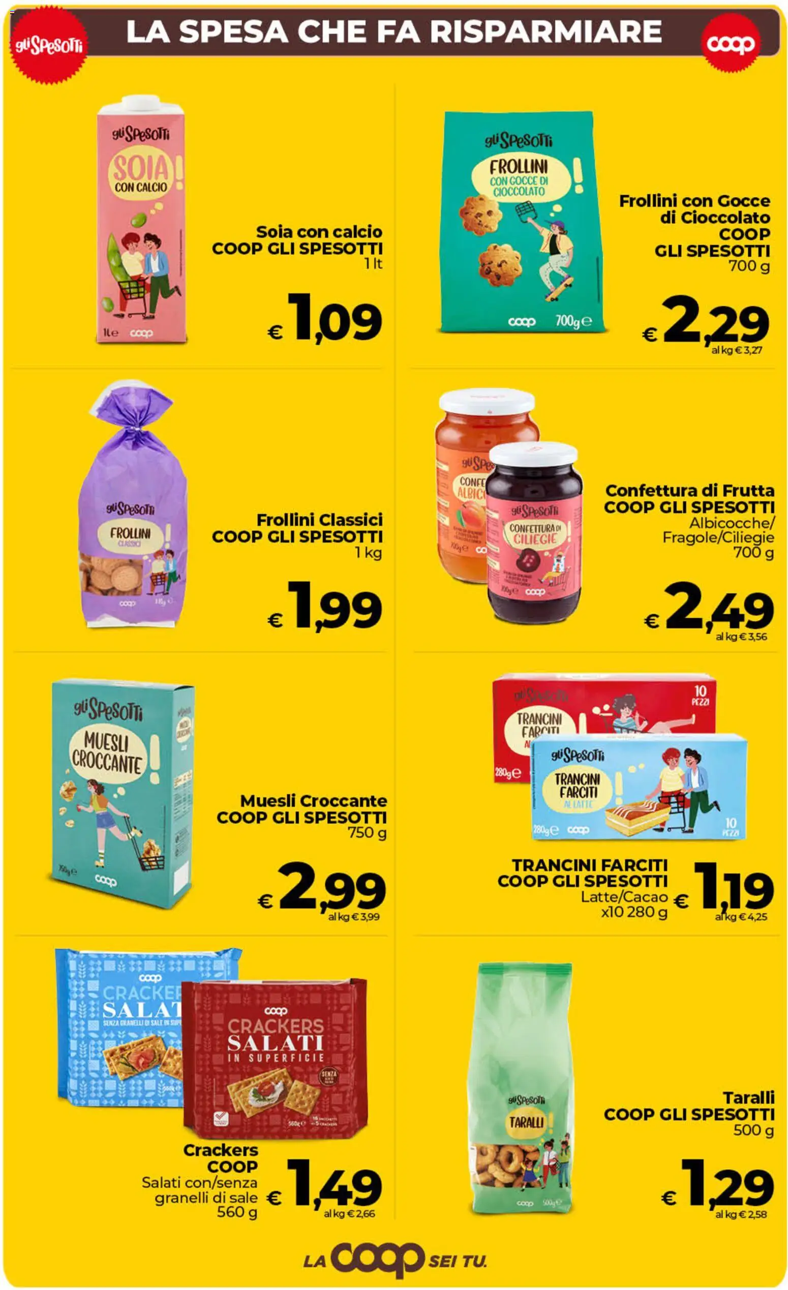 Volantino COOP del 06.03.2026 | Pagina: 6 | Prodotti: Frutta, Sale, Taralli, Frollini
