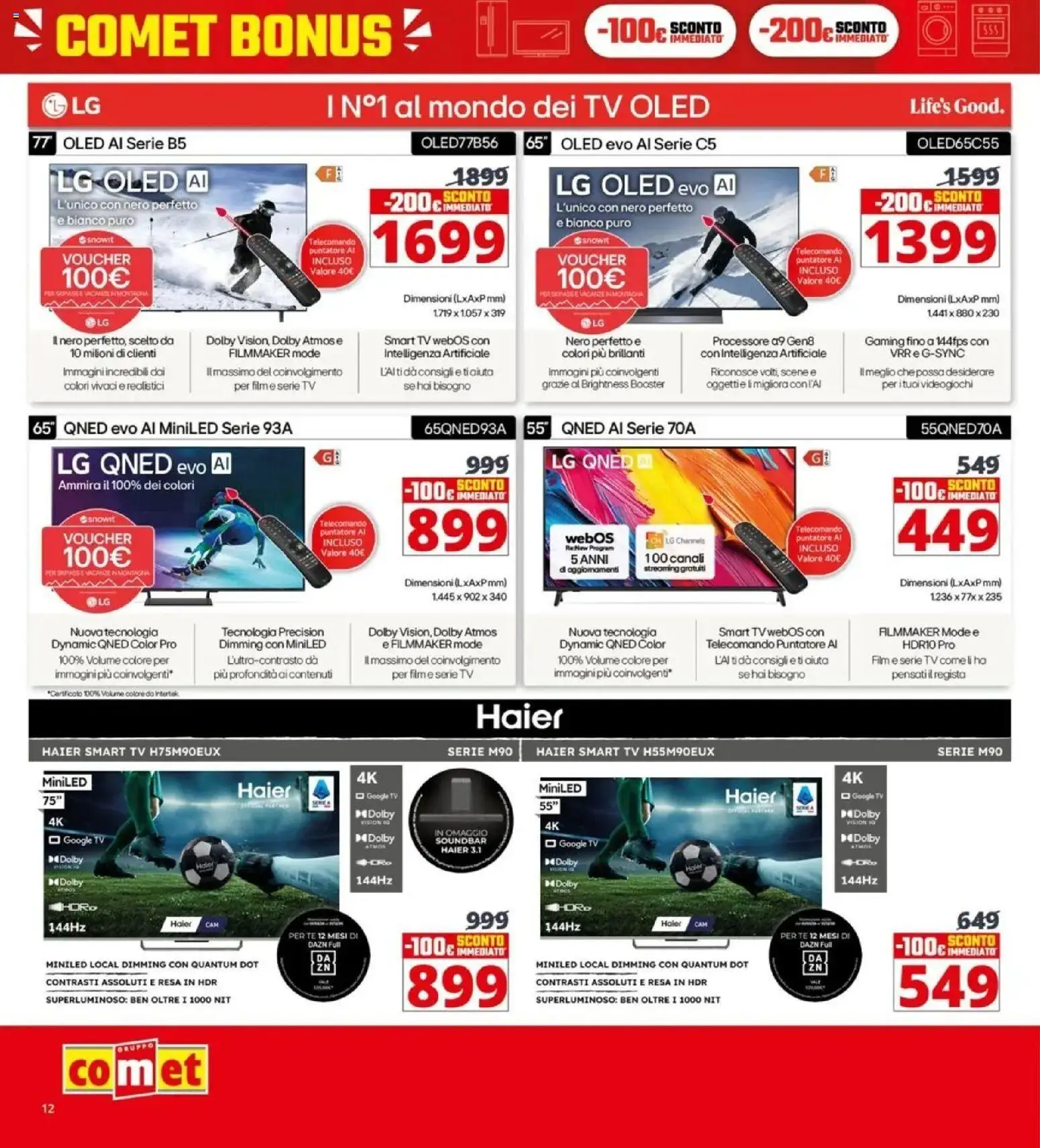 Volantino Comet del 05.03.2026 | Pagina: 12 | Prodotti: Telecomando, Tè, smart TV, TV