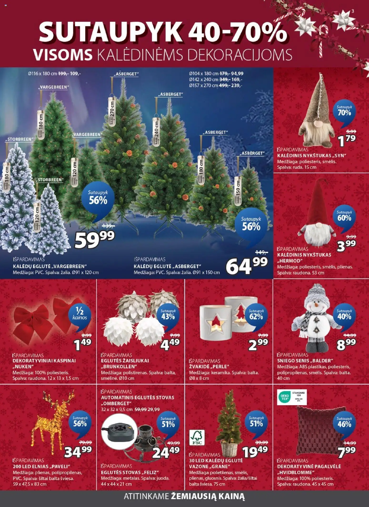 JYSK akcijos nuo 16.12.2025 | Puslapis: 3 | Prekių: Pagalvėlė, Stovas
