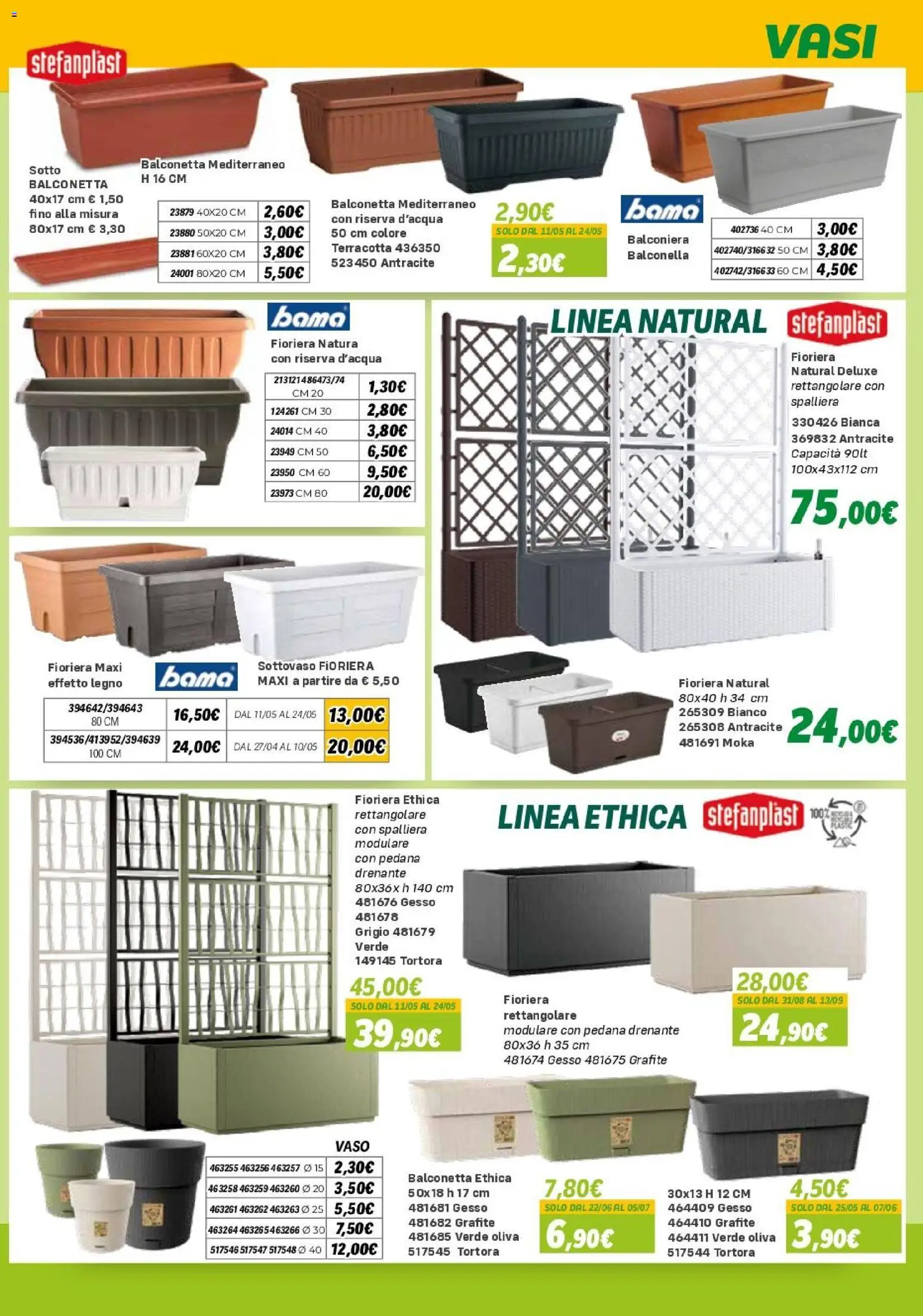 Volantino Orizzonte del 10.04.2026 | Pagina: 19 | Prodotti: Fioriera, Vaso