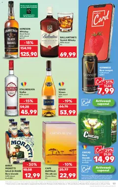 Noul catalog Kaufland – valabil de la 17.09.2025 | Pagină: 53 | Produse: Vin, Bere, Vodka, Whiskey