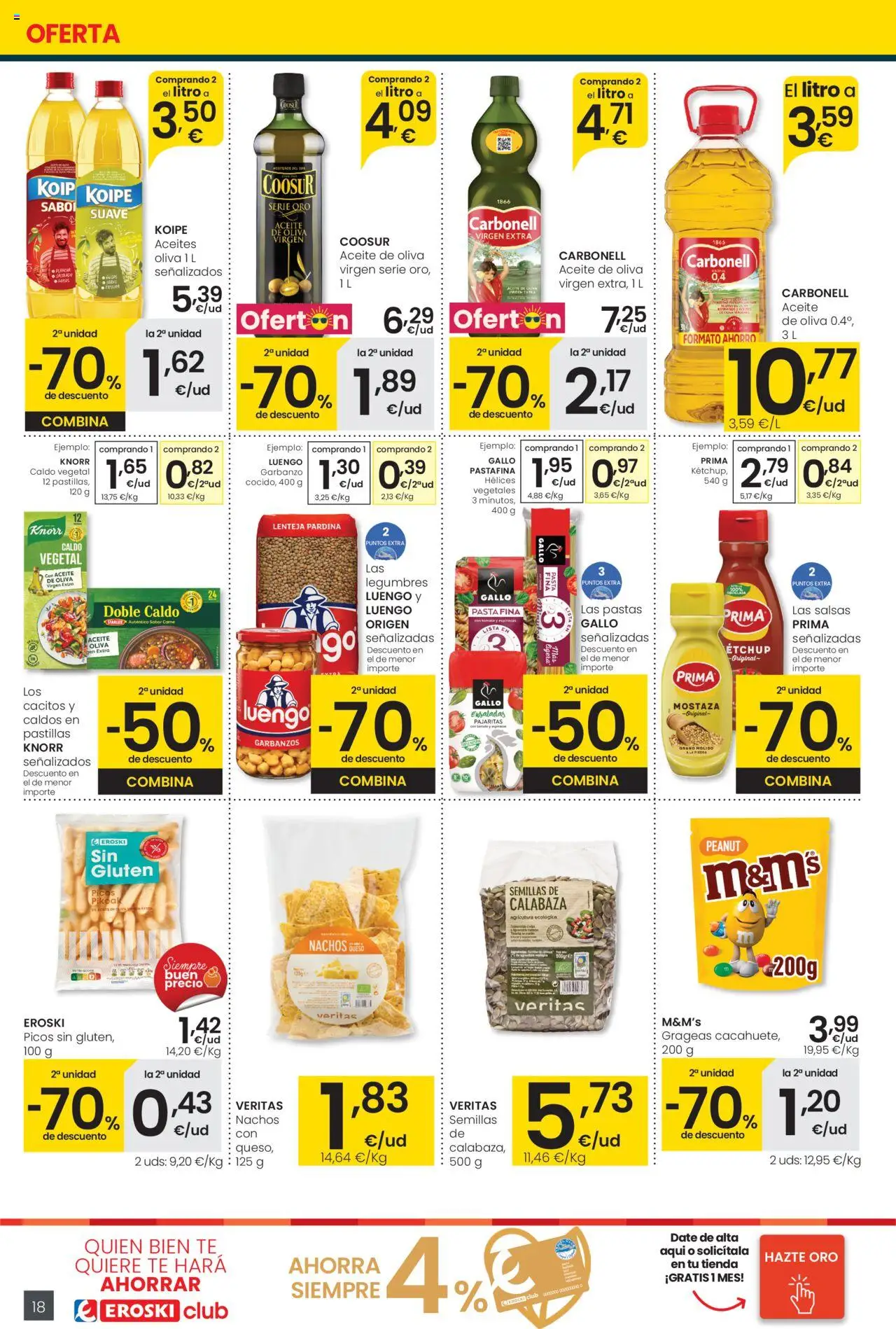 Eroski - Center │ válido desde el 31.07.2025 | Página: 18 | Productos: Καλτσάκια μισά, Πράσινο τσάι, Queso, Plancha