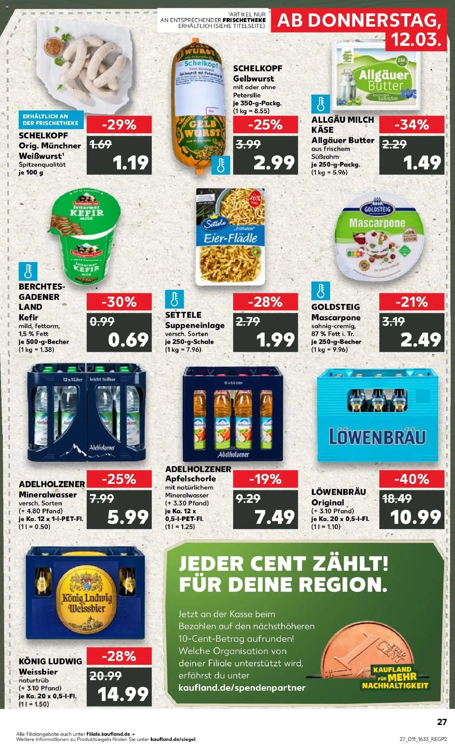 Kaufland Prospekt München	 – gültig ab 09.03.2026 | Seite: 39 | Produkte: Käse, Mascarpone, Adelholzener, Petersilie
