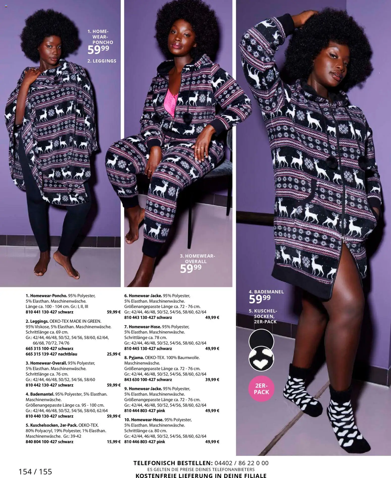 Ulla Popken Prospekt 	 – gültig ab 01.11.2025 | Seite: 154 | Produkte: Poncho, Overall, Leggings