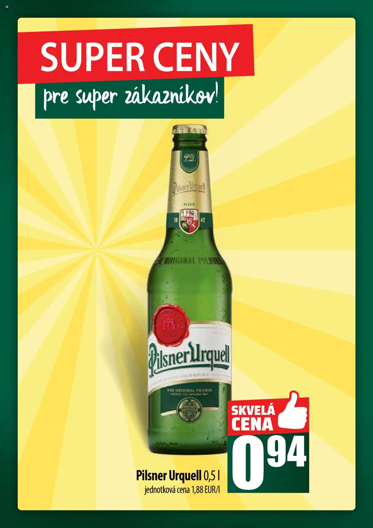 COOP Jednota široká ponuka │ platný od 14.08.2025 | Strana: 50 | Produkty: Pilsner Urquell