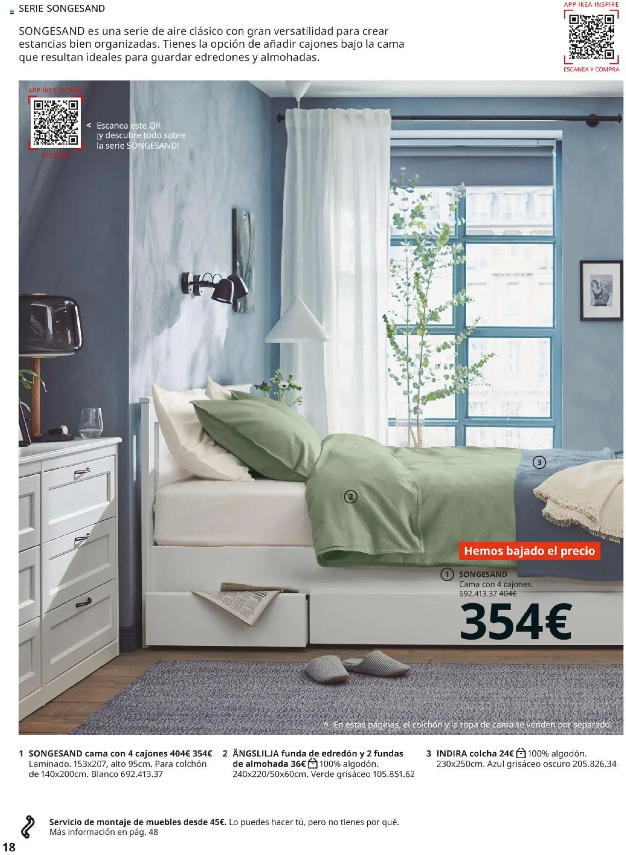 Catálogo IKEA Muebles para el dormitorio │ válido desde el 01.09.2025 | Página: 18 | Productos: Ropa, Muebles, Κασέρι, Cama