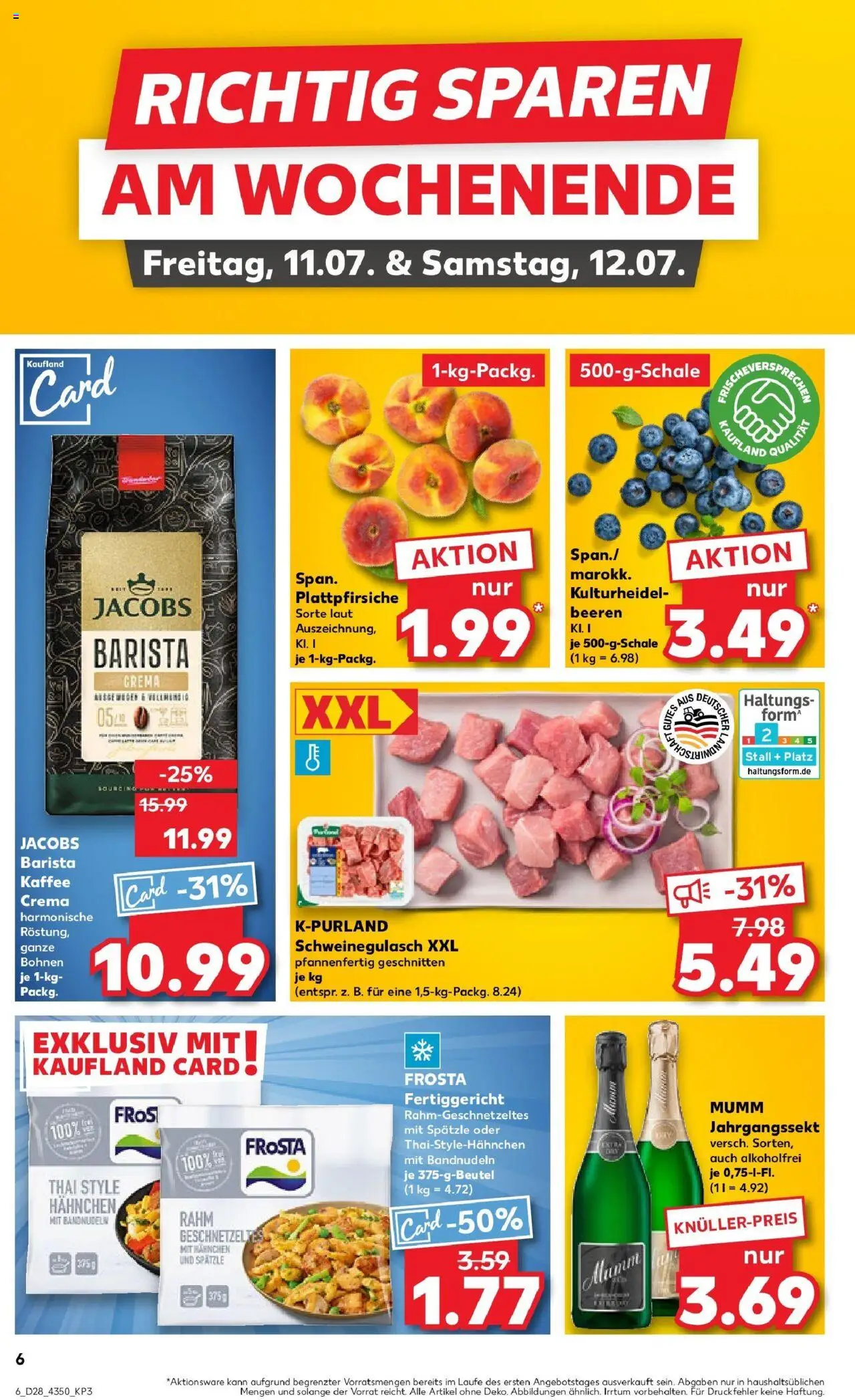 Kaufland prospekt Bitterfeld-Wolfen	 - gültig ab dem 13.07.2025 | Seite: 21 | Produkte: Schweinegulasch, Hahnchen, Kaffee, Frosta