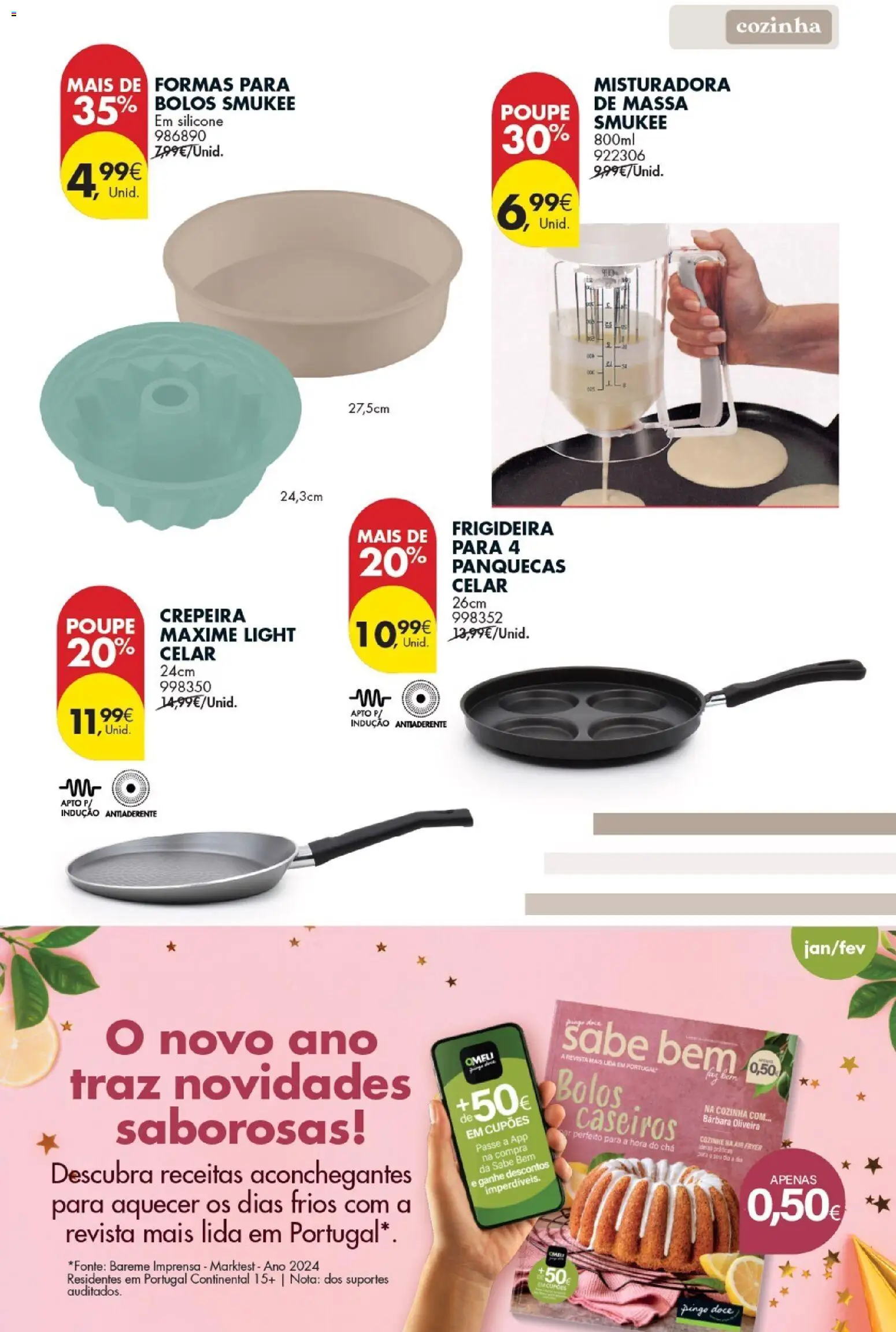 Pingo Doce - Bazar Inverno │ válido de 13.01.2026 | Página: 27 | Produtos: Air fryer, Frigideira, Panquecas, Massa