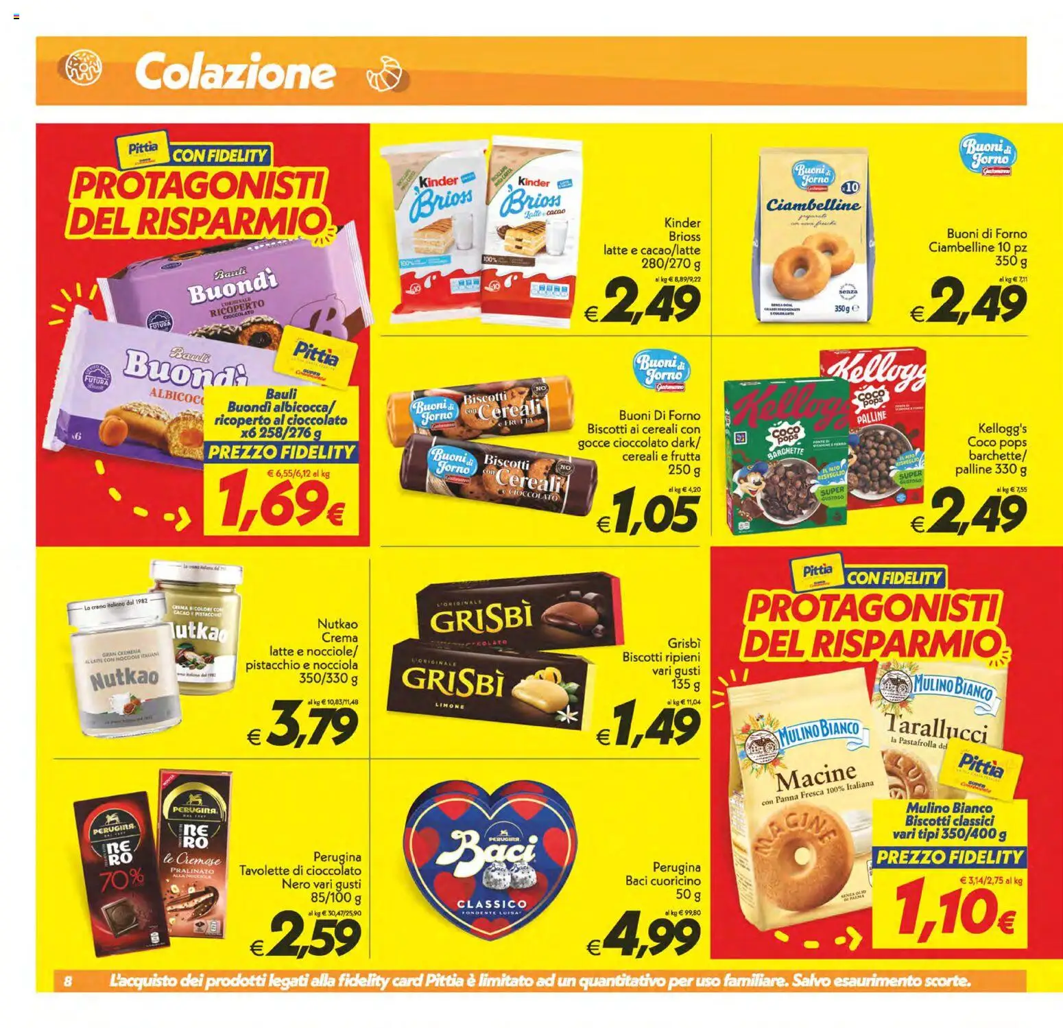 Volantino SuperConveniente del 13.02.2026 | Pagina: 8 | Prodotti: Panna, Biscotti, Limone, Forno