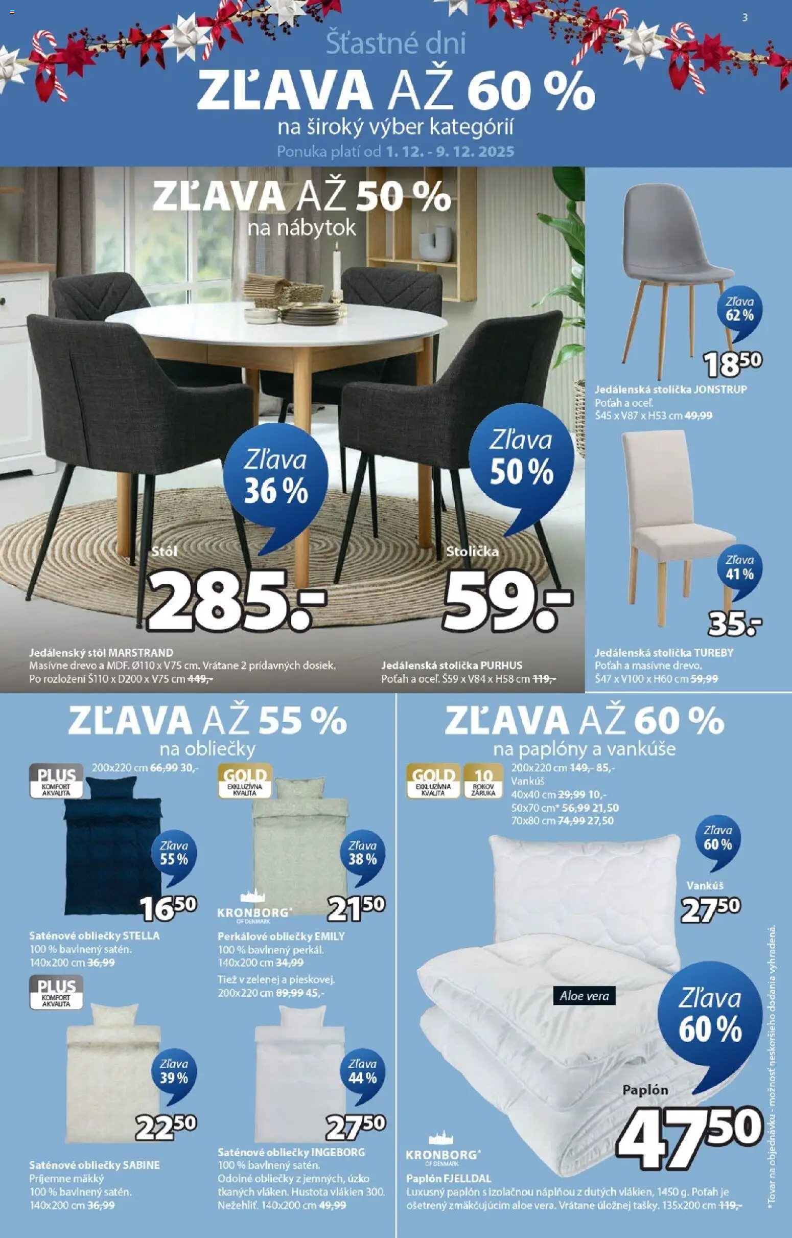 Nové JYSK akcie – leták je platný od 01.12.2025 | Strana: 3