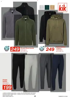 Náhled letáku Kik leták od 13.10.2025 | Strana: 25 | Produkty: Mikina, Bunda, Tepláky, LED