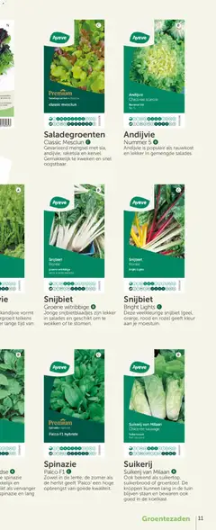 Aveve Groente- en kruidengids - Voorbeeld van een folder van Aveve, geldig van 23.02.2026 | Pagina: 21 | Producten: Salades, Spinazie