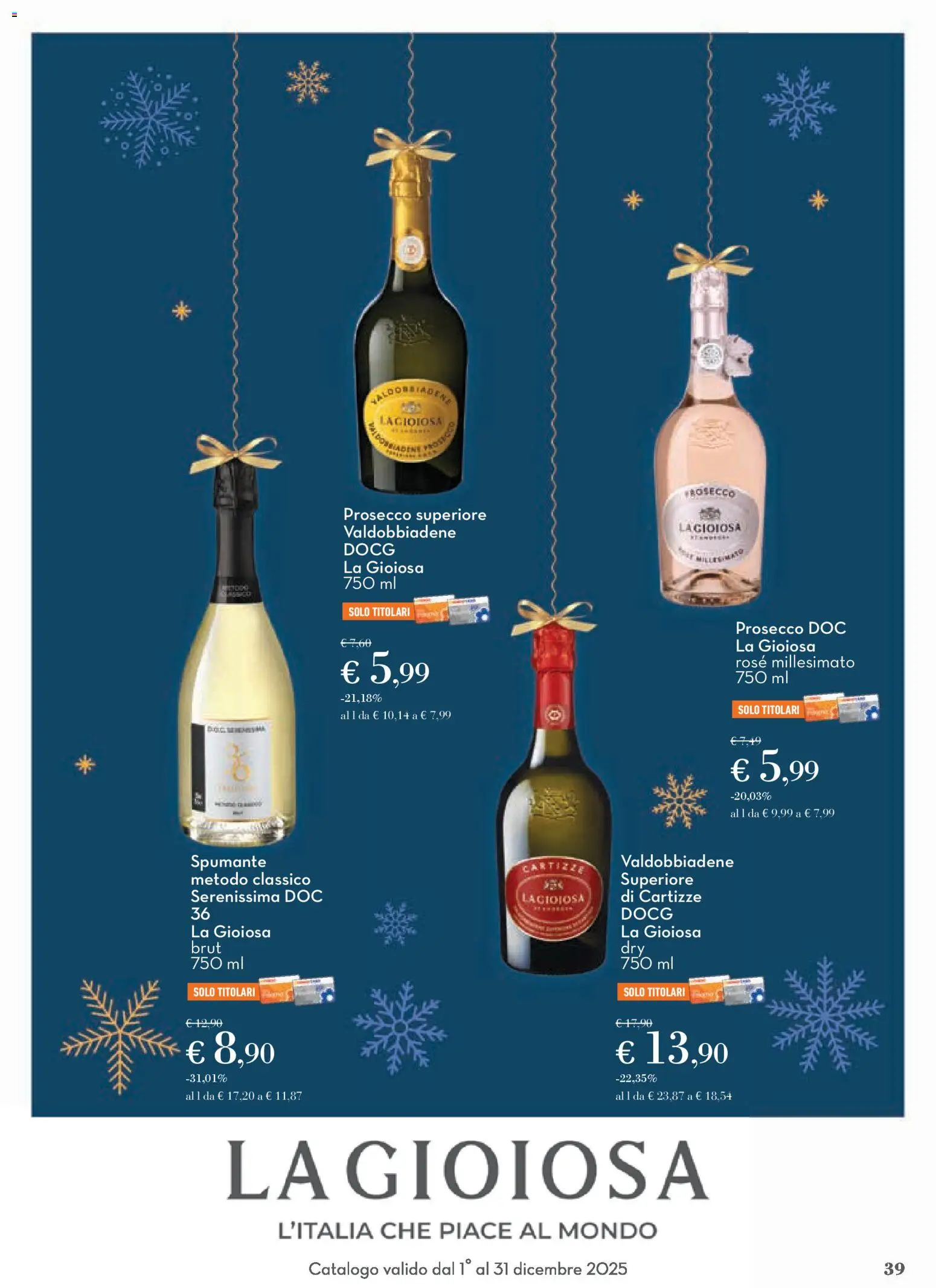 Volantino Conad del 01.12.2025 | Pagina: 39 | Prodotti: Prosecco, Spumante