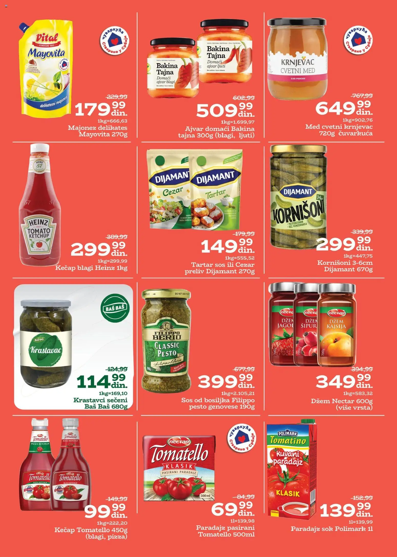 Univerexport katalog - važi od 22.12.2025 | Strana: 14 | Proizvode: Ajvar, Paprika, Med, Paradajz