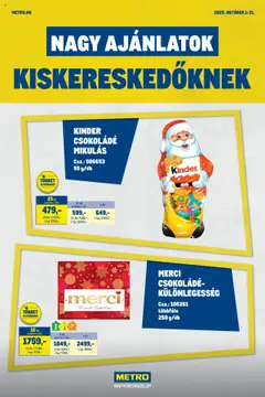 Metro - Nagy Ajánlatok Kiskereskedőknek - amely érvényes a következő dátumtól: 01.10.2025