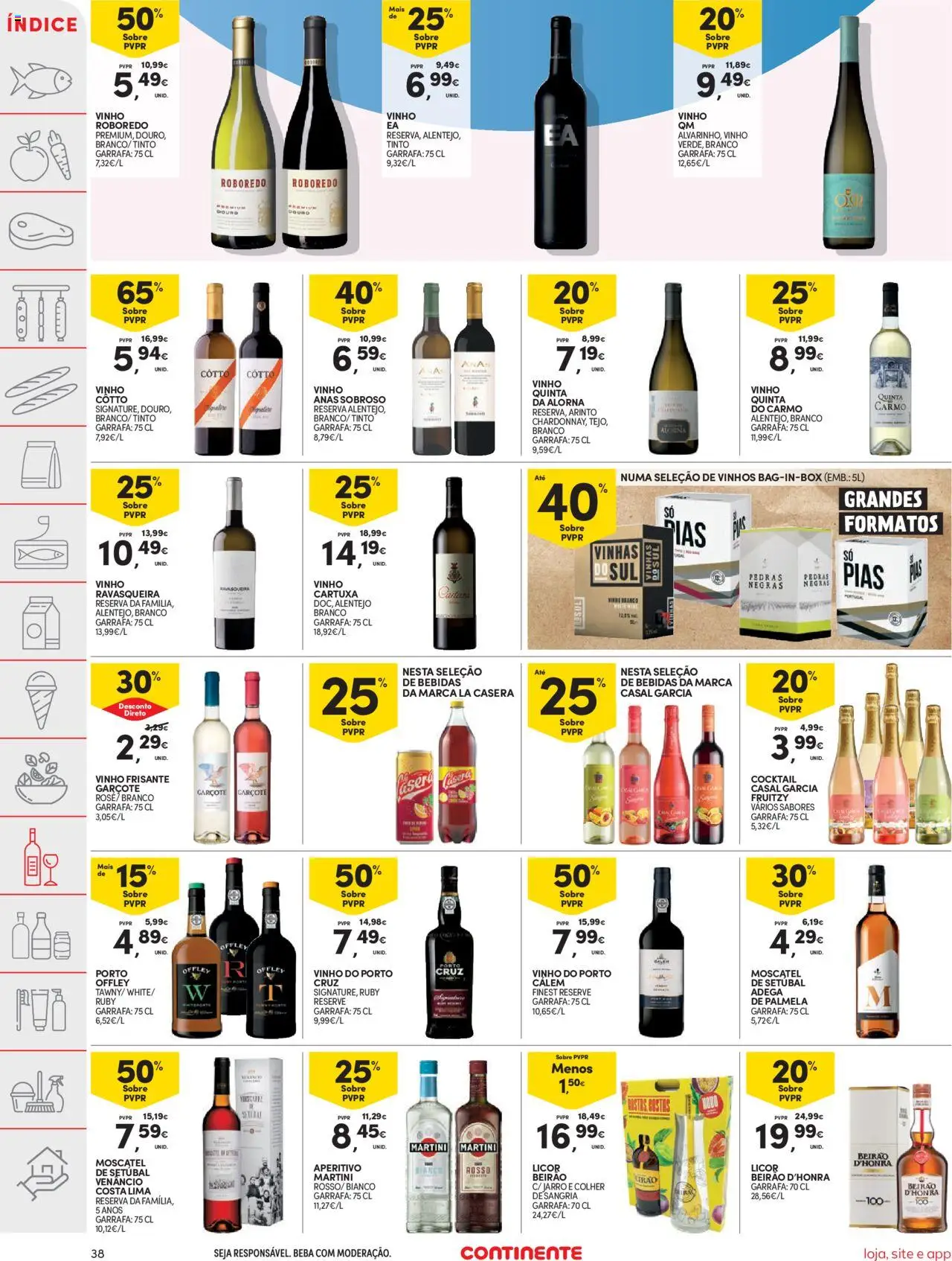Continente folheto │ válido de 19.08.2025 | Página: 38 | Produtos: Licor, Vinho, Vinho tinto
