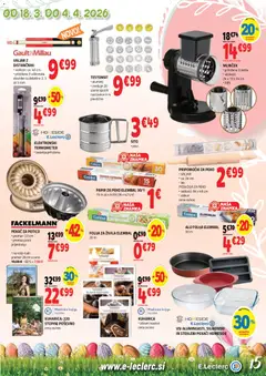 E.leclerc katalog akcije – veljaven od 18.03.2026 | Stran: 15 | Izdelki: Knjiga, Podloga, Folija, Silikon
