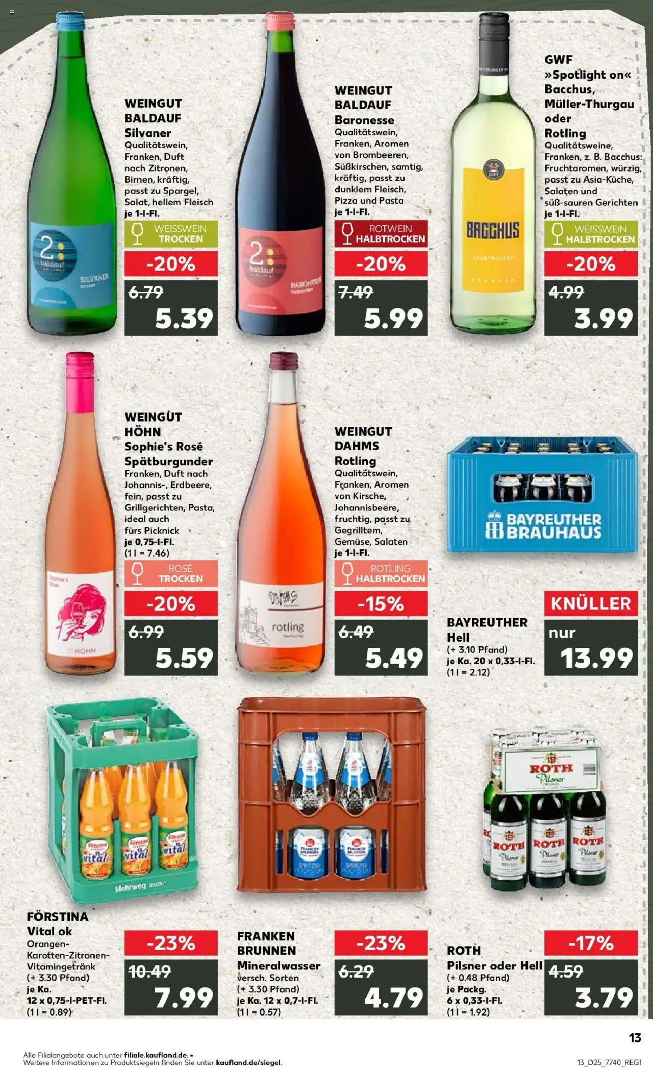 Kaufland prospekt Schweinfurt	 - gültig ab dem 22.06.2025 | Seite: 26 | Produkte: Bayreuther hell, Duft, Orangen, Fleisch
