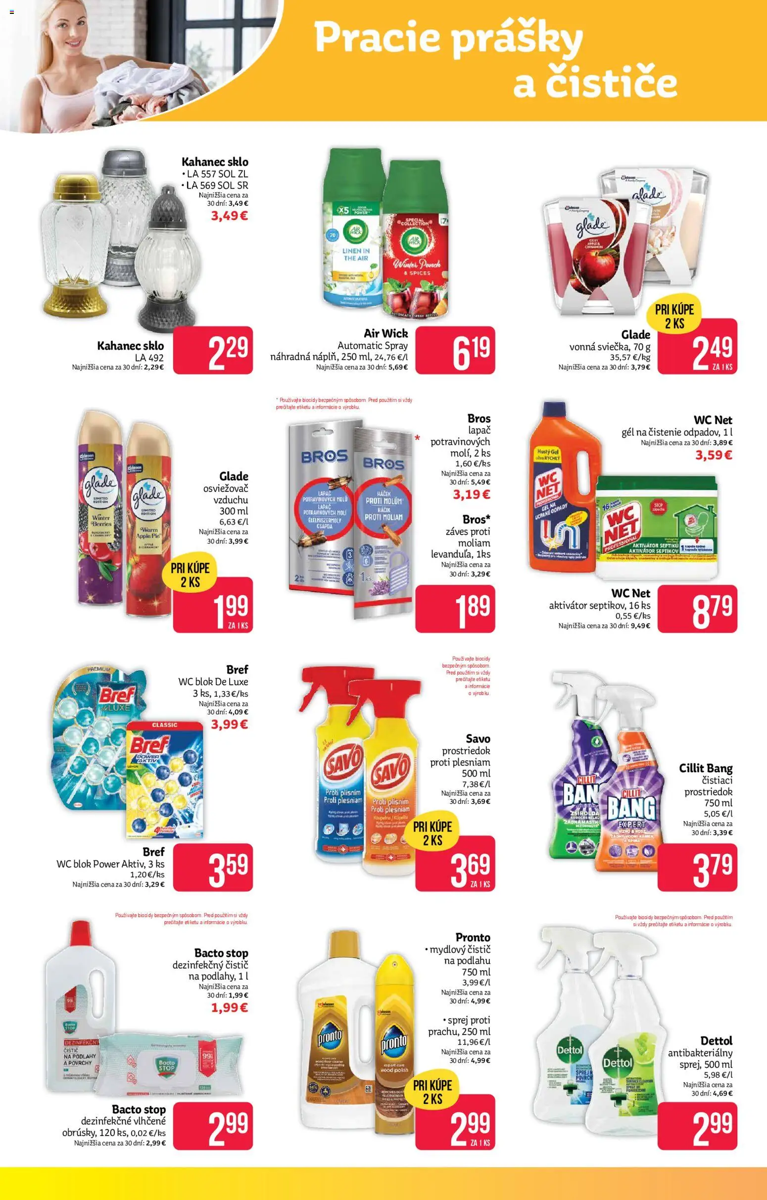Nové Teta drogerie akcie – leták je platný od 27.10.2025 | Strana: 14 | Produkty: Osviežovač vzduchu, WC NET, Air Wick, Dettol