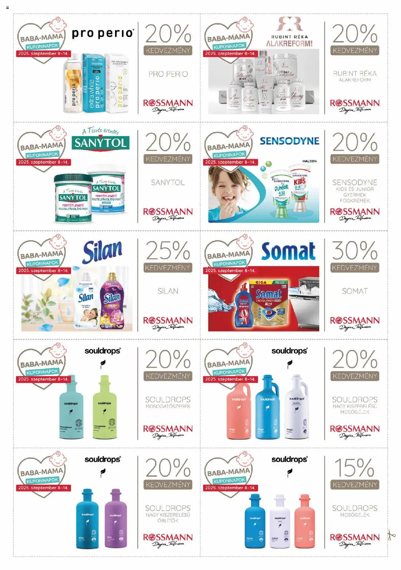 Rossmann akciós ujság - amely érvényes a következő dátumtól: 08.09.2025 | Oldal: 13 | Termékek: Somat, Folteltávolító