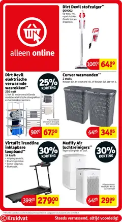Dirt Devil stofzuiger**, DD9002 Op accu, incl opzetstukken. Zonder zak en draadloos. - Voorbeeld van een folder van Kruidvat, geldig van 13.01.2026 | Pagina: 77