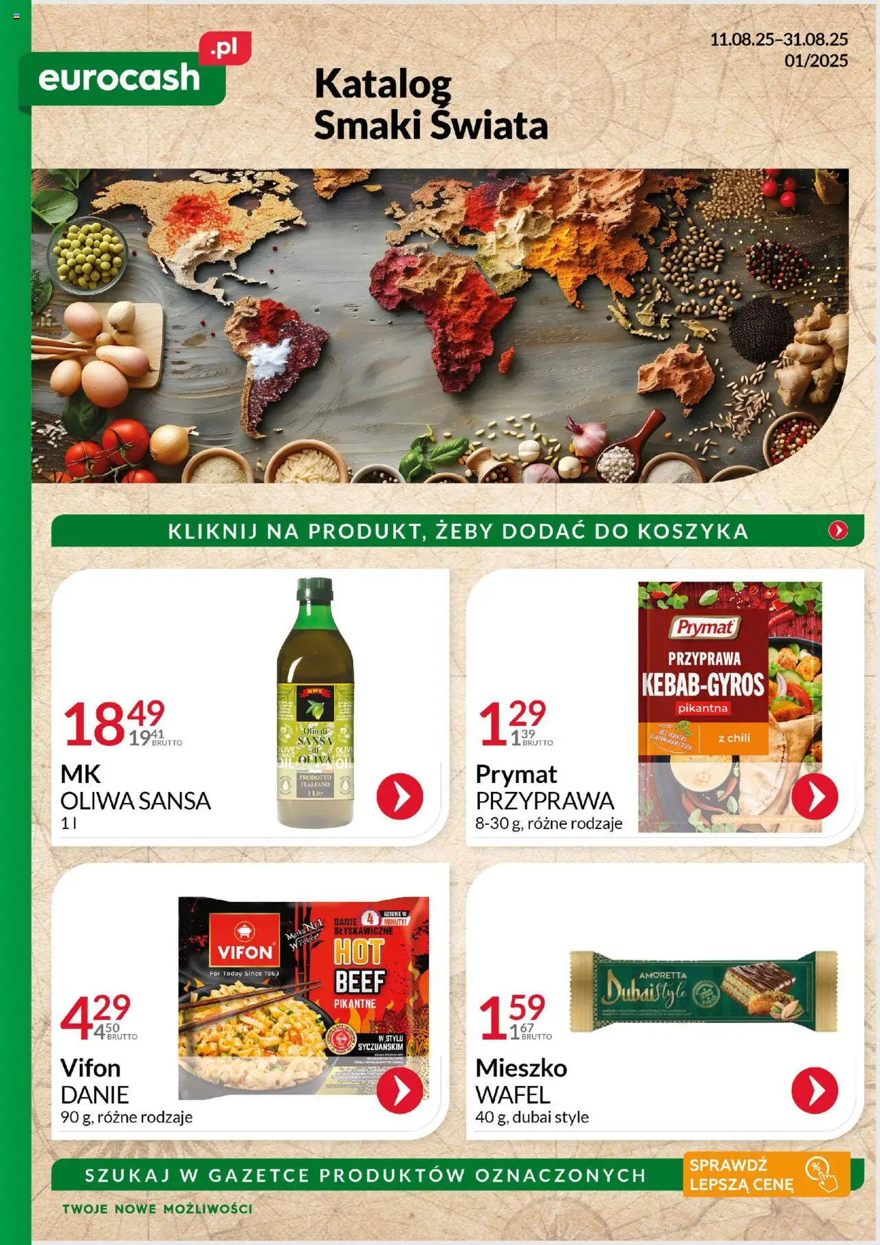 Eurocash Gazetka - Smaki Świata od 11.08.2025 | Strona: 1 | Produkty: Chili, Vifon