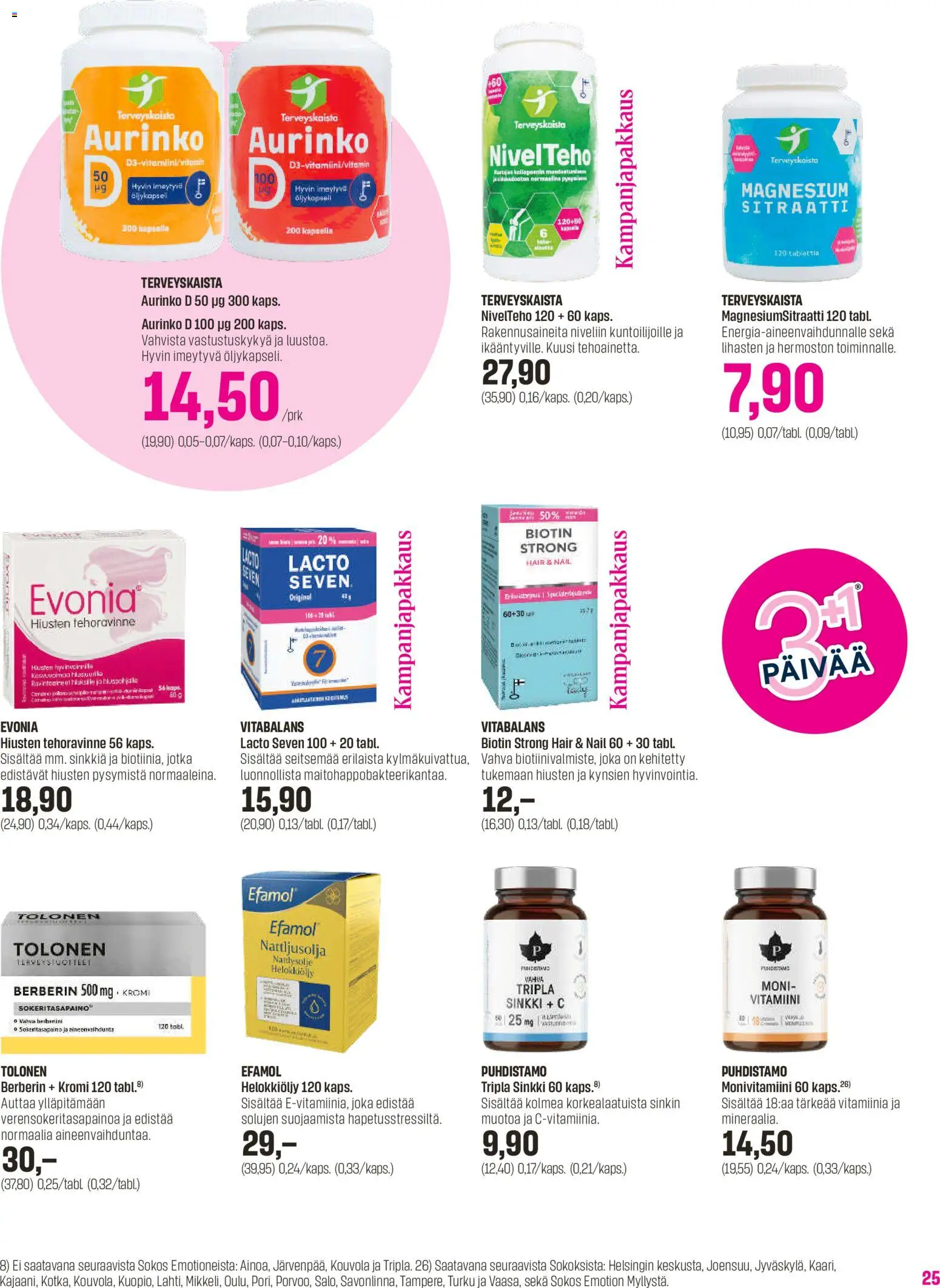 Sokos tarjoukset - Emotion 3plus1 – voimassa 25.03.2026 alkaen | Sivu: 25