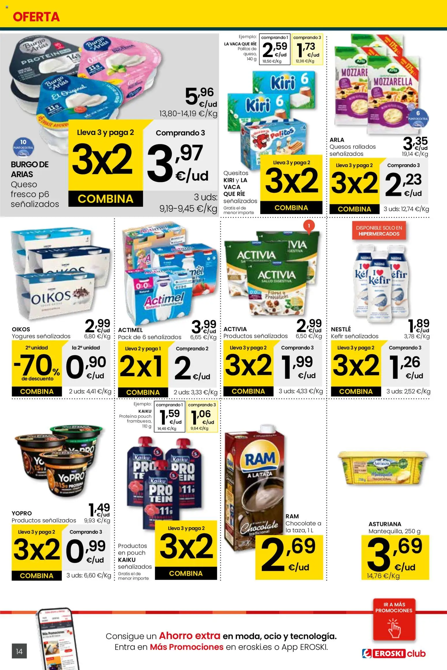 Eroski folleto │ válido desde el 05.01.2026 | Página: 14 | Productos: Queso, Chocolate